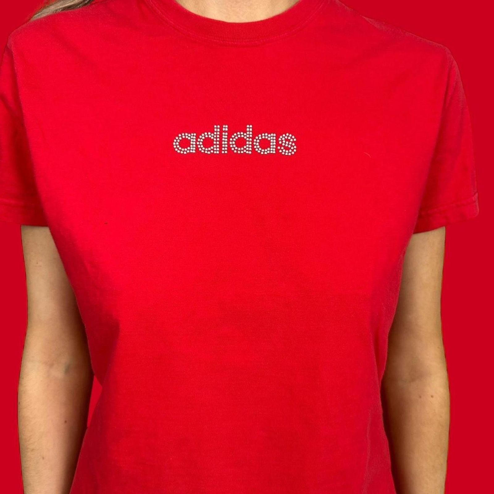 Adidas Vintage adidas womens rhinestone tee Size M / US 6-8 / IT 42-44 - 2 Thumbnail
