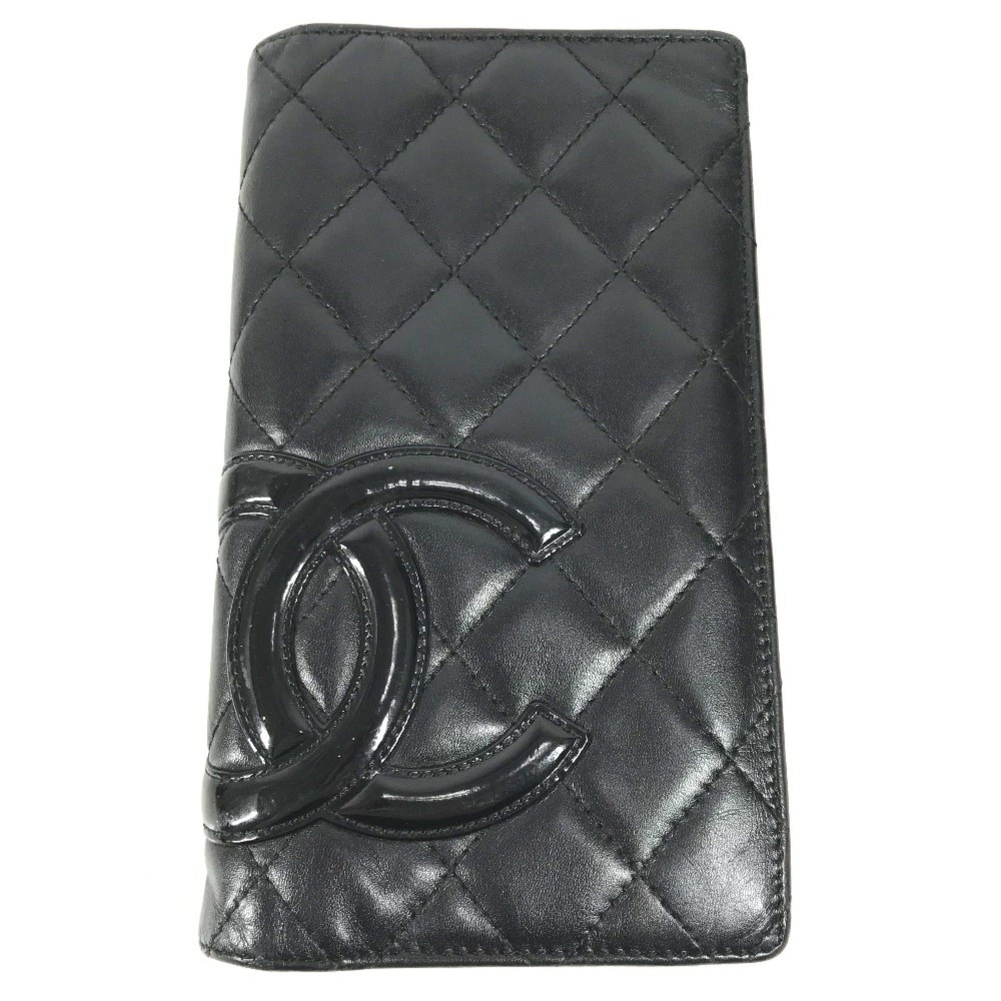 Other CHANEL A26717 Cambon Line CC Coco Mark Logo Long Wallet, Bi-fold, Leather, Men's/Women's, Black Size ONE SIZE - 1 Thumbnail