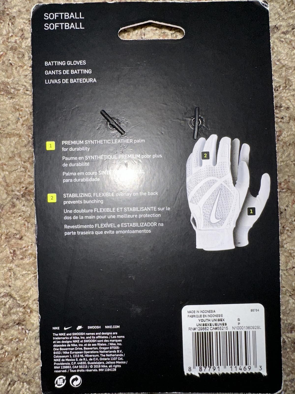 Nike Nike YouthAlpha Huarache Edge Batting Gloves Size ONE SIZE - 8 Thumbnail