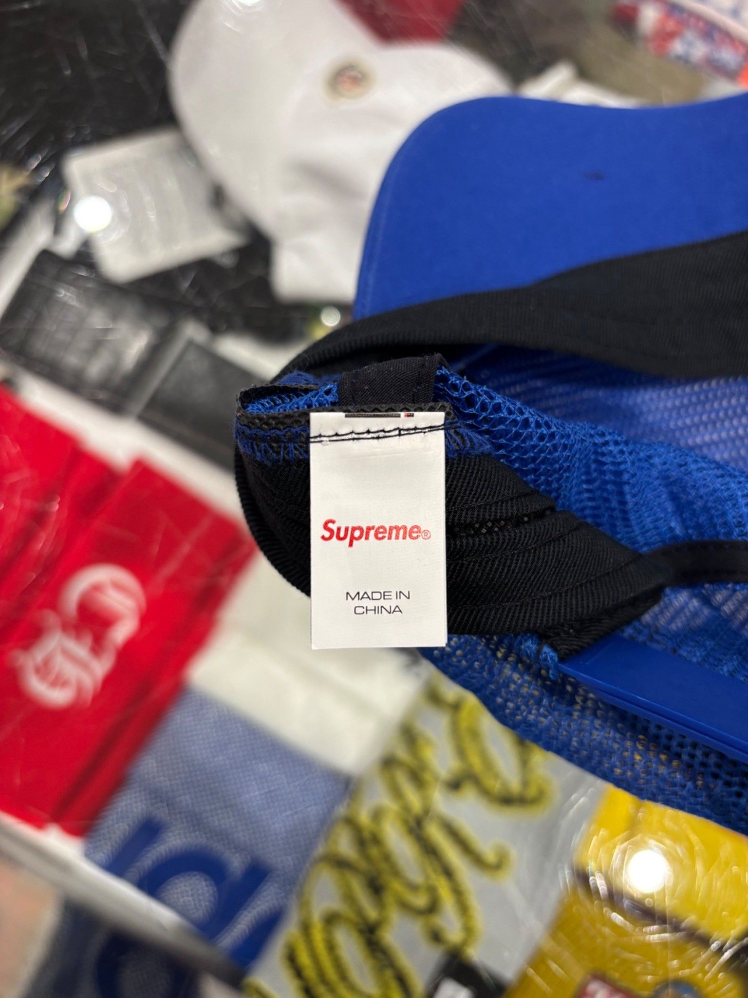 Supreme Supreme The Misfits Mesh Back 6-Panel Royal Size ONE SIZE - 4 Thumbnail