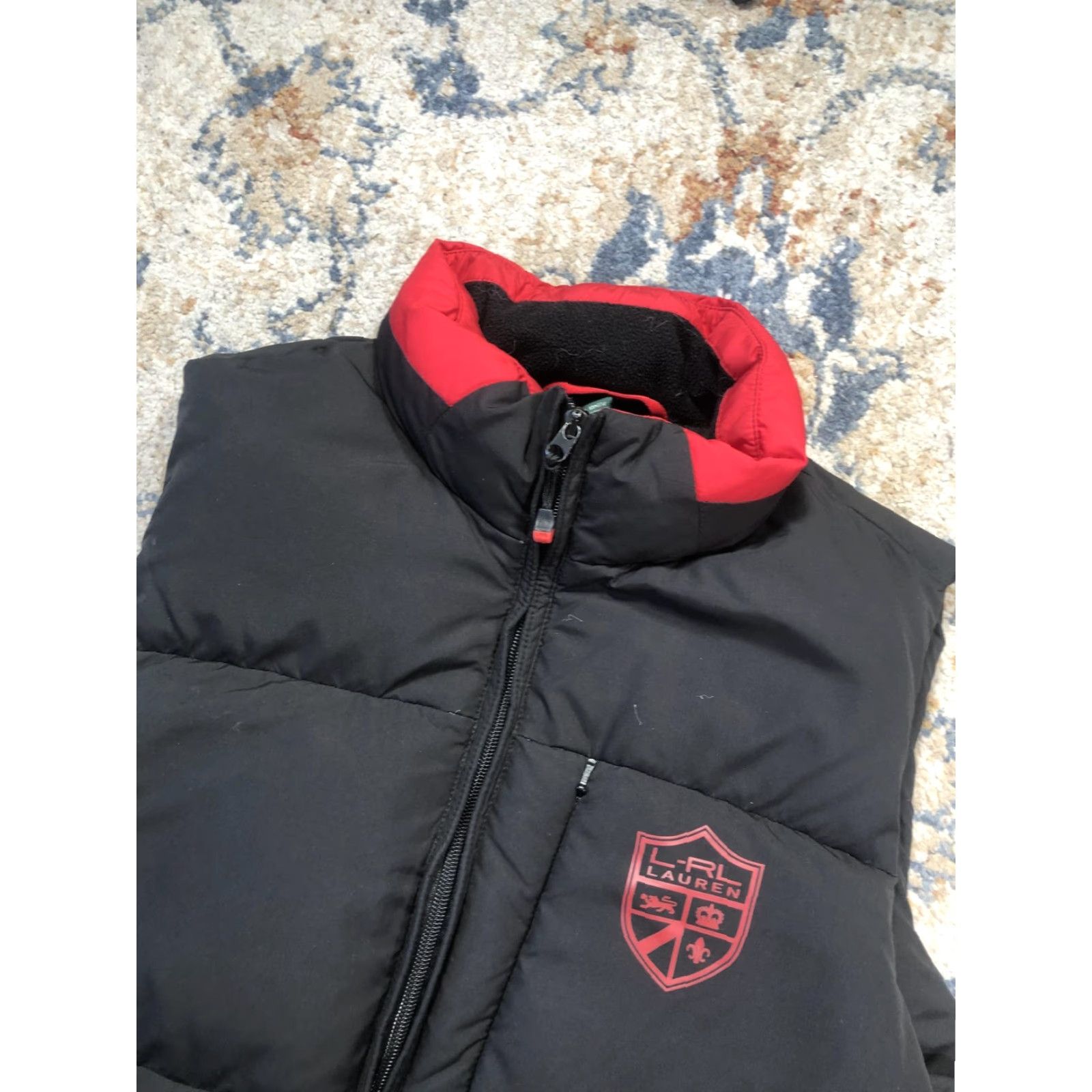Ralph Lauren Lauren Ralph Lauren Puffer Vest Womens XL Black Red Full Zip Quilted Outdoor Ski Vest Size XL / US 12-14 / IT 48-50 - 5 Thumbnail