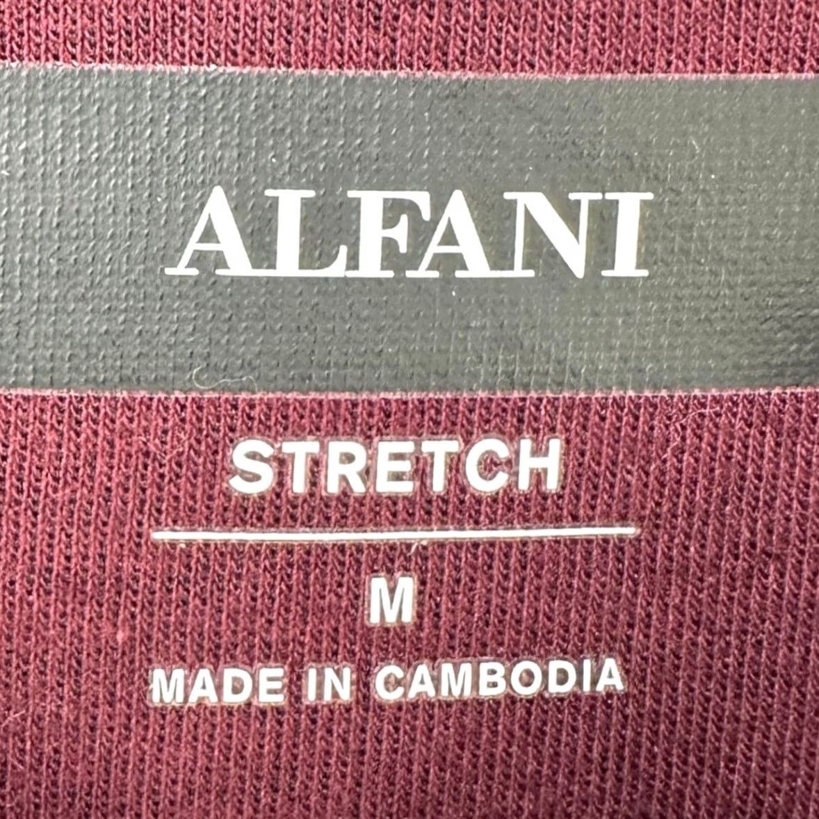Alfani Alfani Sweatshirt Pullover M Men Burgundy 1/4 Zip Stretch Lightweight Long Sleeve Regular Fall Winter Casual Comfort Mens Size US M / EU 48-50 / 2 - 4 Thumbnail