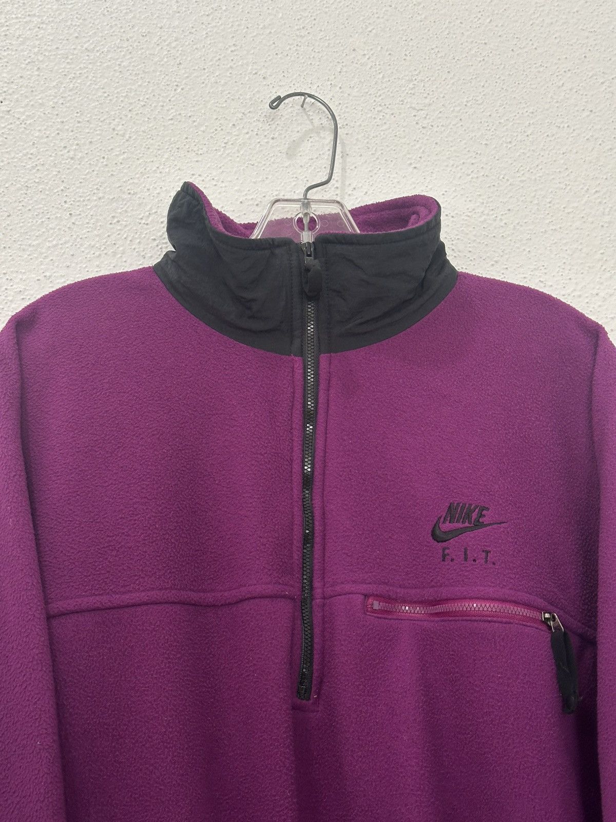 Nike ACG Vintage 90s Nike F.I.T. ACG Purple 1/4 Zip Pullover Fleece L Size US L / EU 52-54 / 3 - 6 Thumbnail
