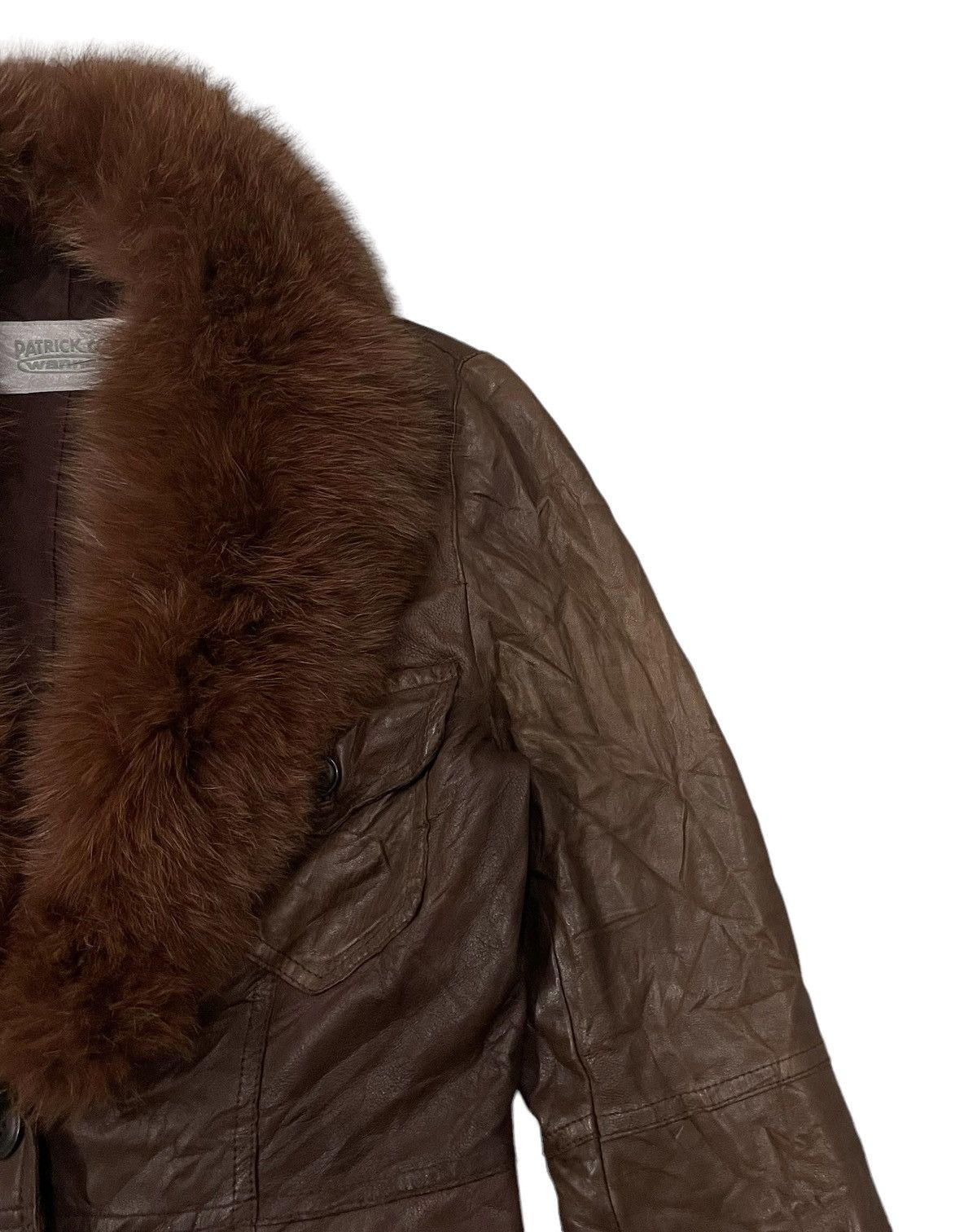 Leather Vintage Patrick Cox Wannabe Mink Fur Sheep leather Jacket Size S / US 4 / IT 40 - 2 Thumbnail