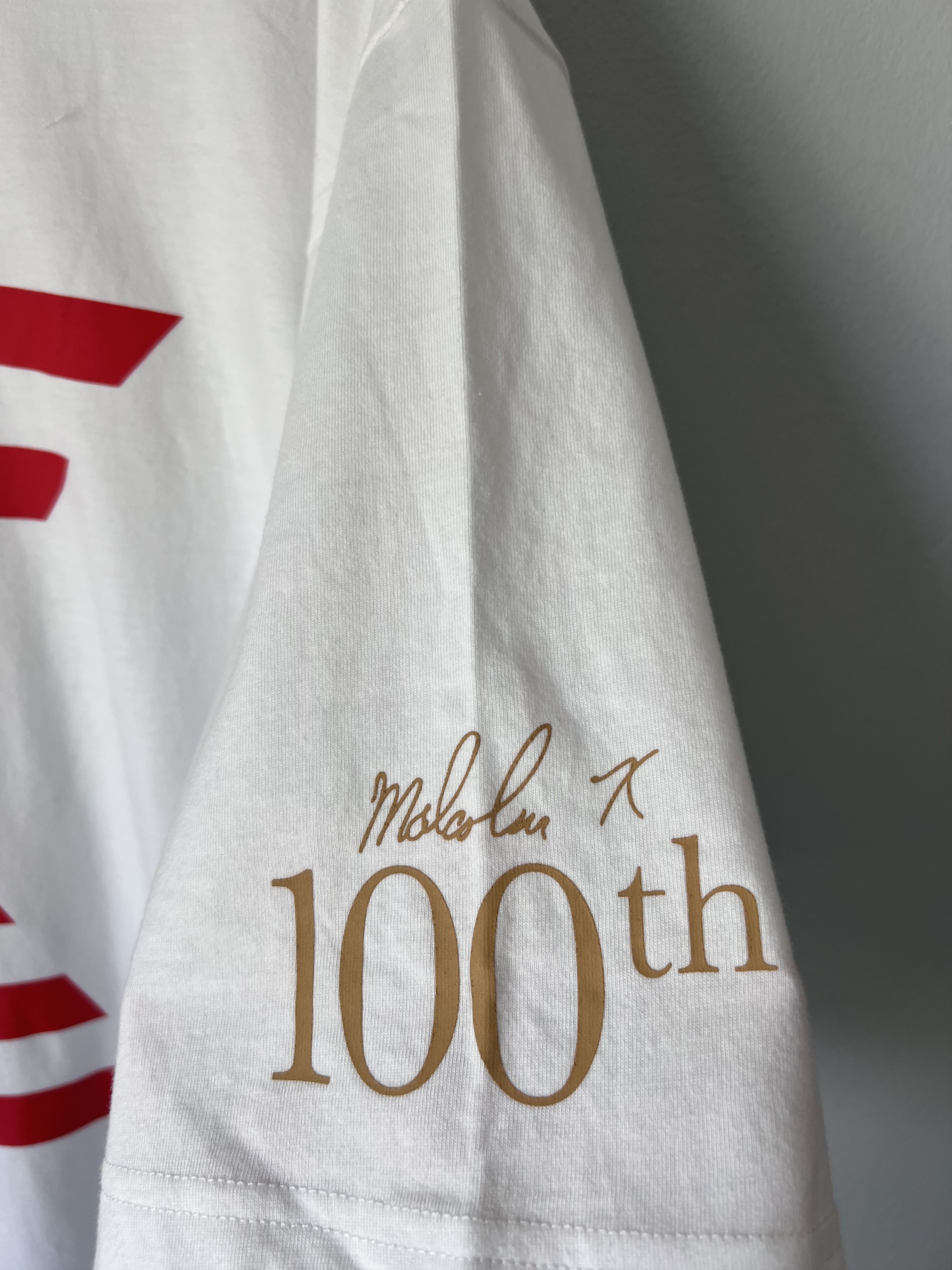 Mitchell & Ness Mitchell & Ness Spike Lee Malcolm X Centennial Tee in White Size US XXL / EU 58 / 5 - 3 Thumbnail