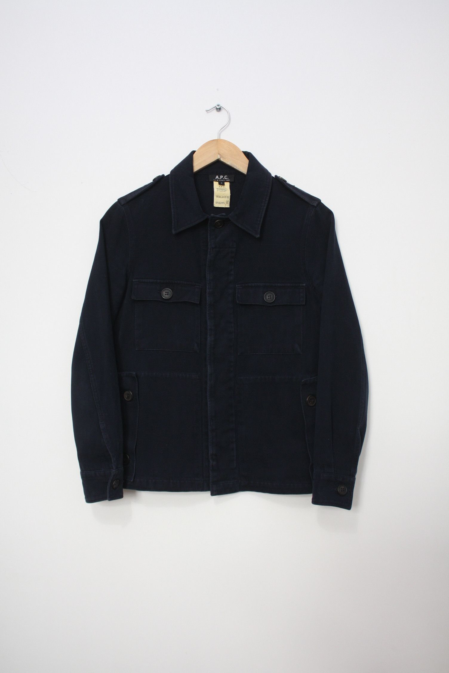 A.P.C. A.P.C. Navy Casual Jacket Women's S Size S / US 4 / IT 40 - 3 Thumbnail