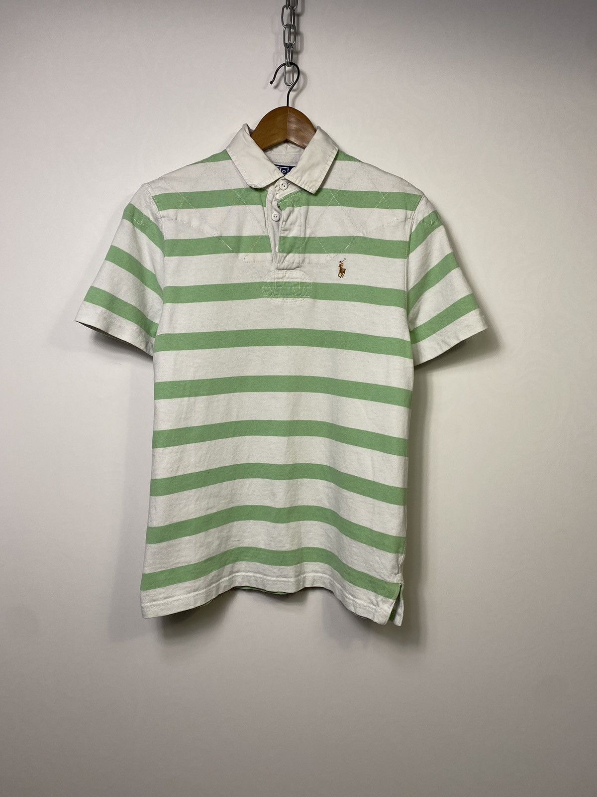Polo Ralph Lauren 00s Ralph Lauren Vintage Y2K Striped Retro Polo Size US S / EU 44-46 / 1 - 1 Thumbnail