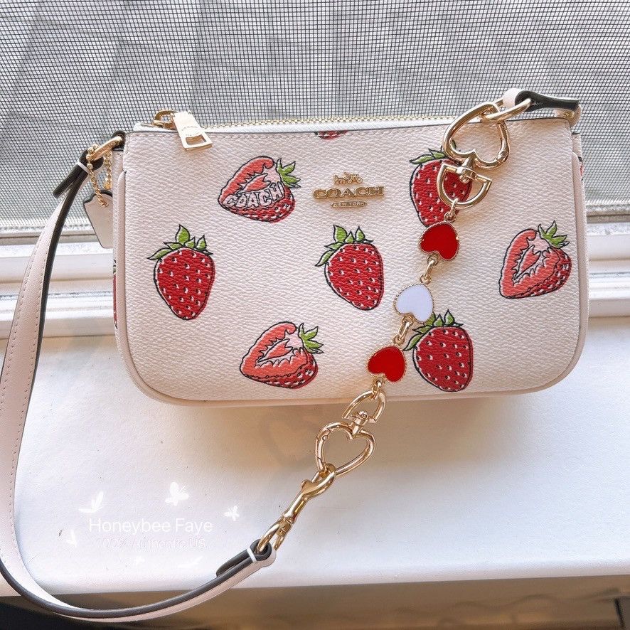 Coach Nolita 19 Shoulder Bag With Strawberry Print CAL25 Red heart Size ONE SIZE - 1 Thumbnail