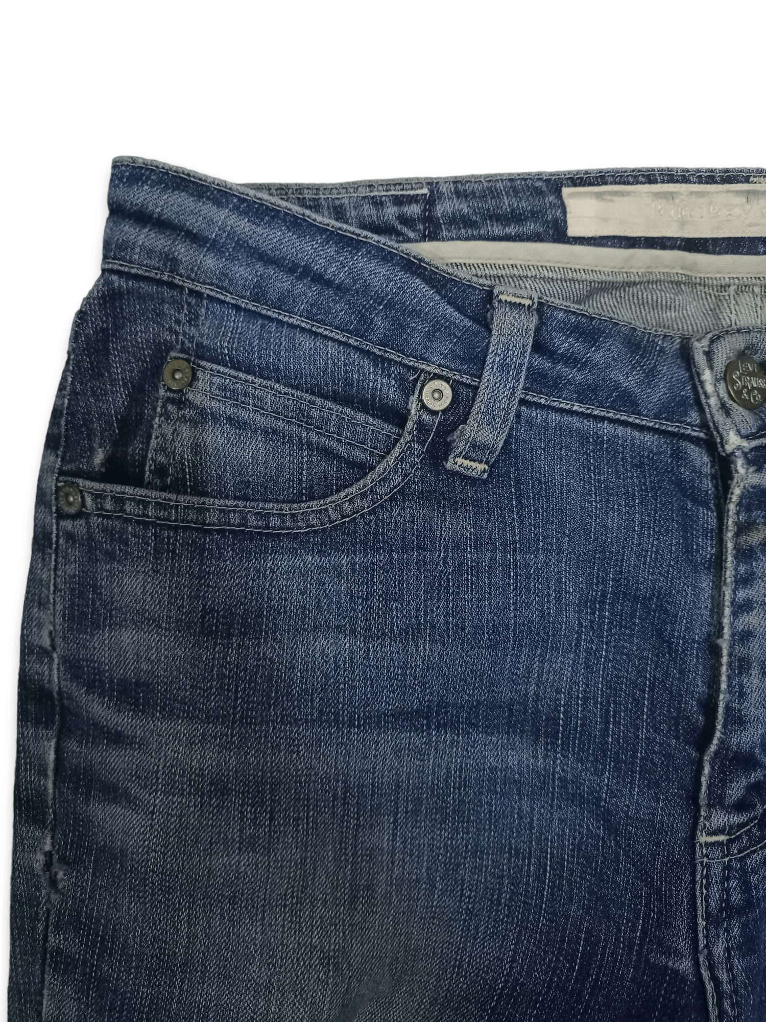 Levi's × Levi's Vintage Clothing Vintage Levis Ladys Blue Wash Distressed Jeans Made in Japan Size 28" / US 6 / IT 42 - 4 Thumbnail