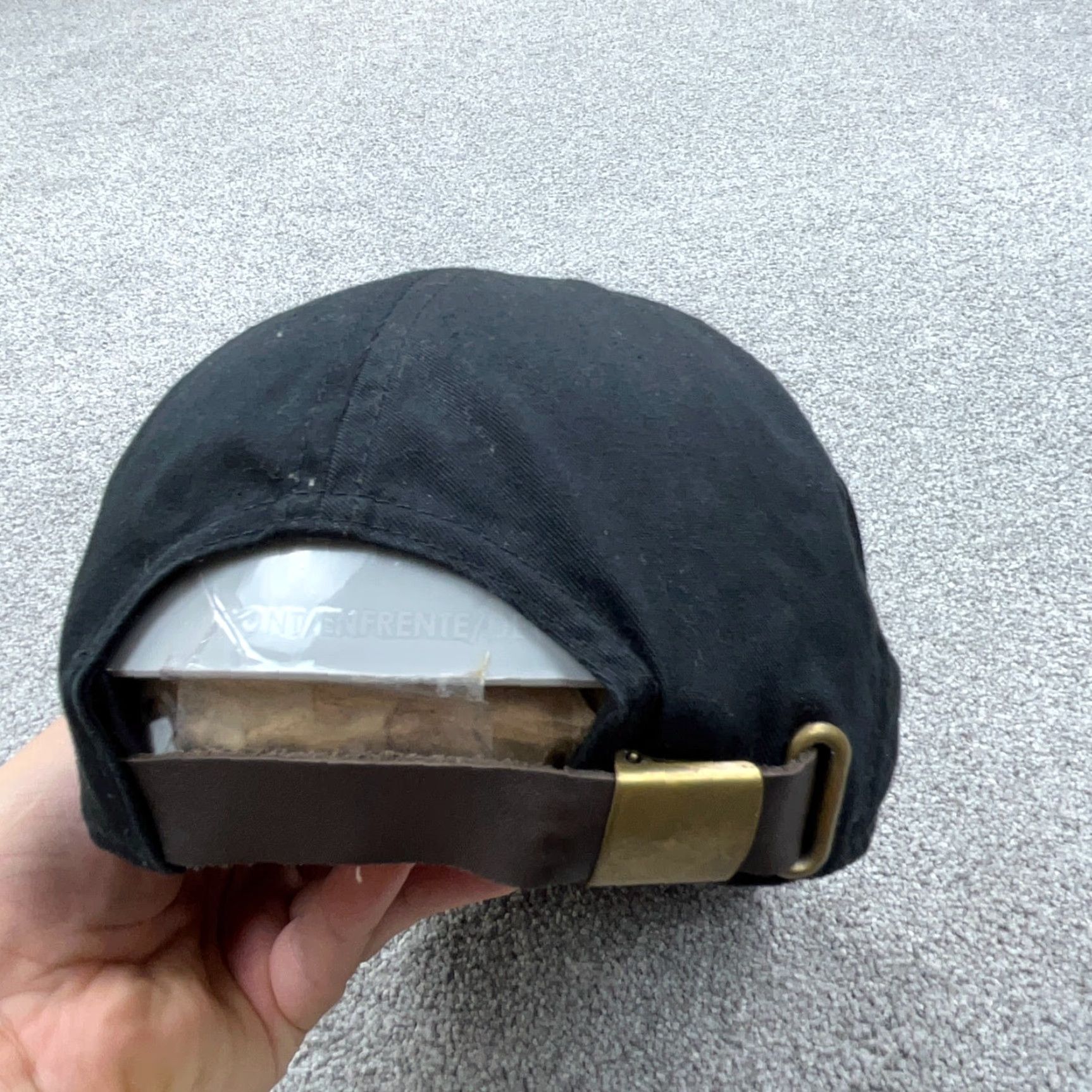 Vintage Vintage Richardson Black Baseball Cap Hat – Cotton Twill, Adjustable Strap Back, Fish Theme, Men’s One Size, 90s Y2K Sport Conchs Size ONE SIZE - 2 Thumbnail