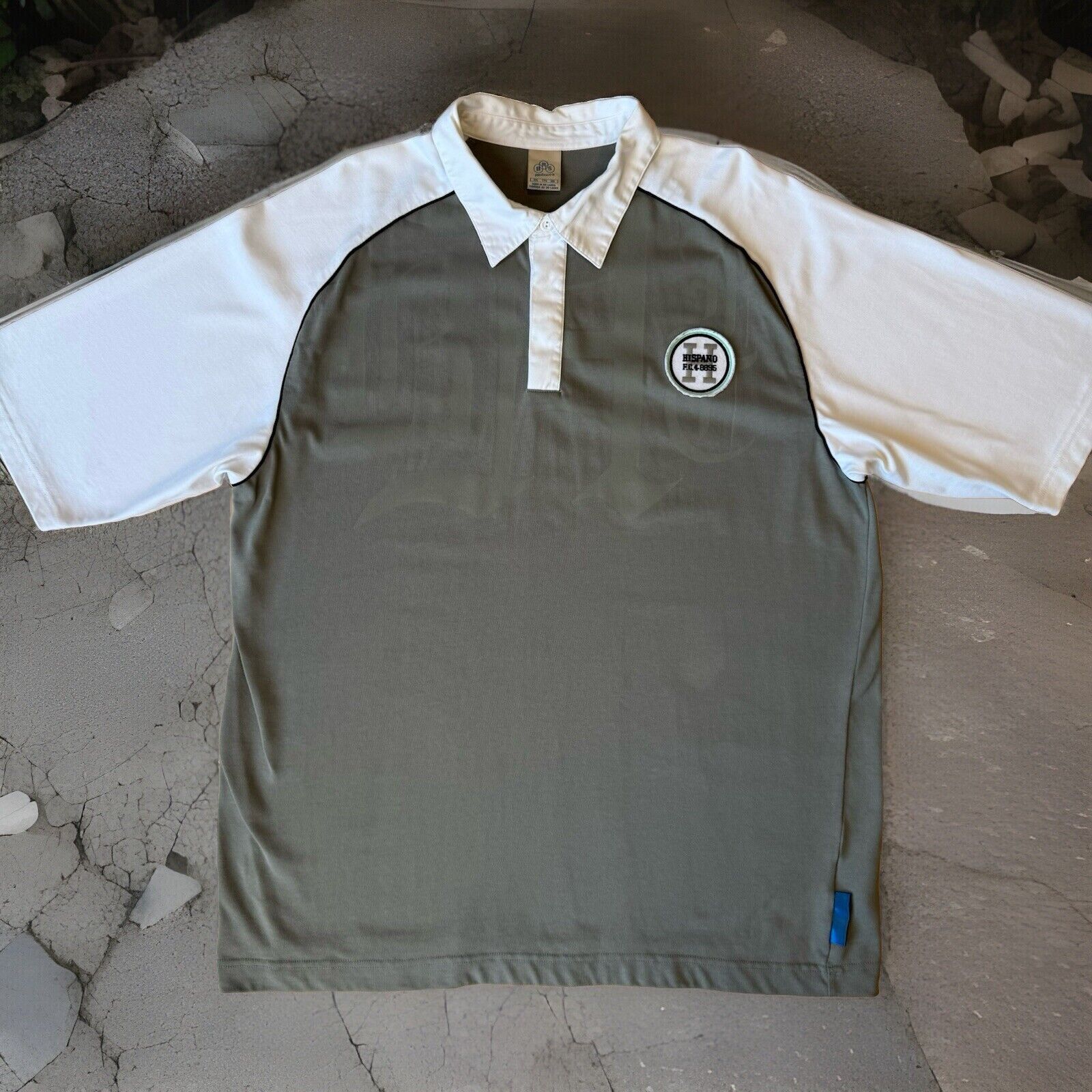 Nike × Vintage Vintage Nike Rugby Shirt 2XL Gray Short Sleeve Blue Ribbon Size US XXL / EU 58 / 5 - 1 Thumbnail