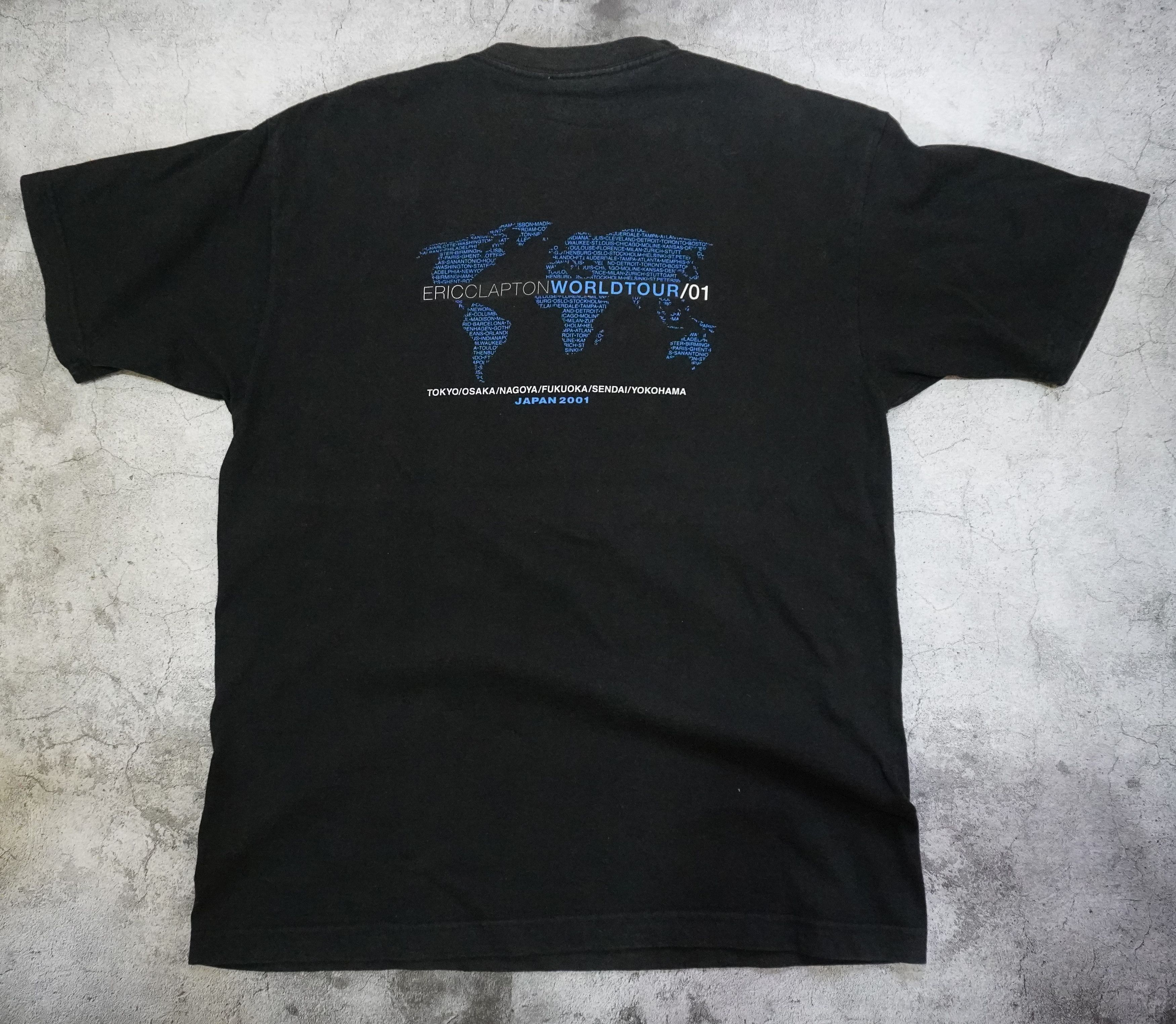 Band Tees Vintage 2001 Eric Clapton Japan Tour T-Shirt Large Size US L / EU 52-54 / 3 - 5 Thumbnail