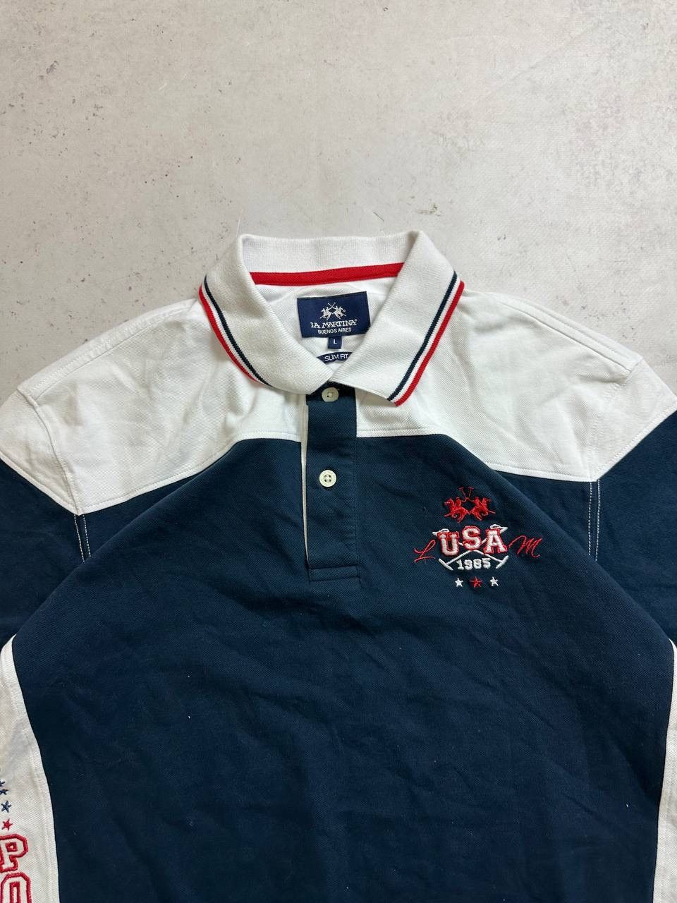 Other Vintage La Martina USA Polo Shirt Rare L Size US L / EU 52-54 / 3 - 3 Thumbnail