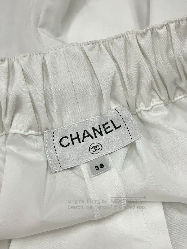 Chanel Chanel White bow tie mesh shorts Size 25" / US 0 / IT 36 - 5 Thumbnail