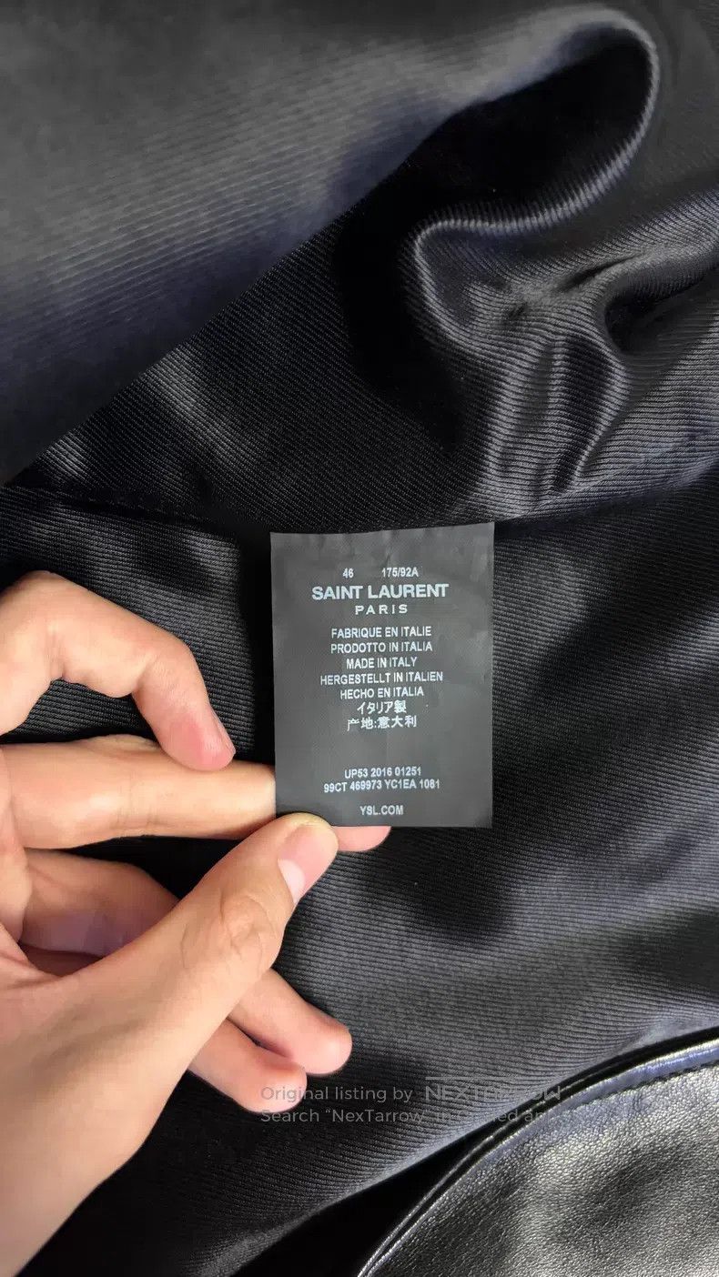 Saint Laurent Paris Saint Laurent Paris Motorcycle Leather Jacket Size US S / EU 44-46 / 1 - 4 Thumbnail