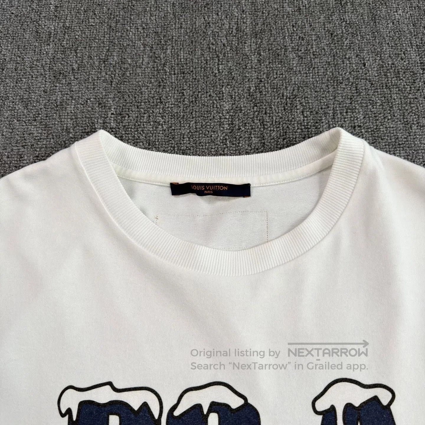 Louis Vuitton LV Snow Mountain Big Logo White Tee. Size US L / EU 52-54 / 3 - 3 Thumbnail