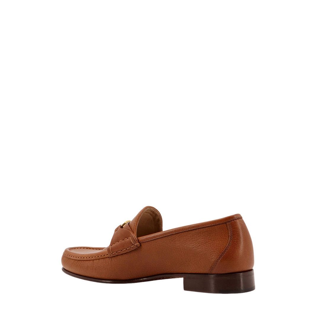 VALENTINO GARAVANI $980 Tobacco Leather Loafers New (Men\'s s