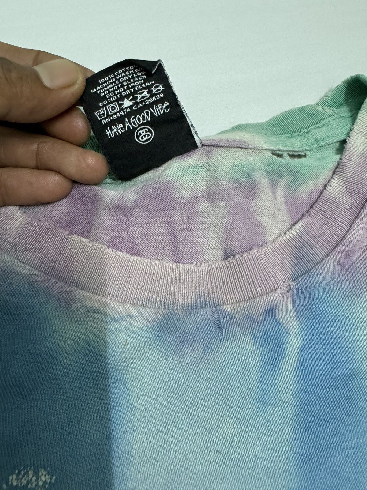 Stussy Vintage Trashed Stussy Tye Dye Size US XL / EU 56 / 4 - 13 Thumbnail