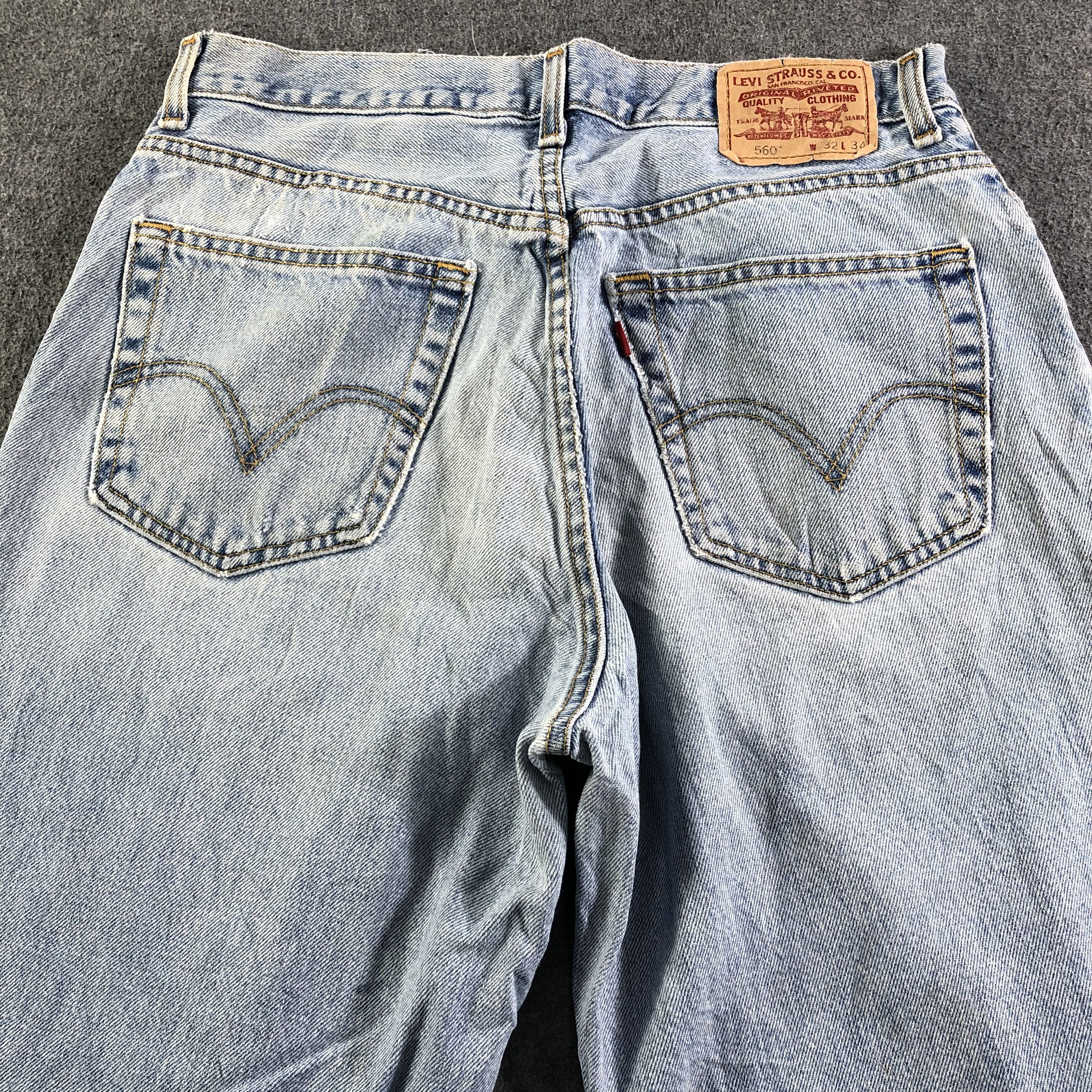 Levi's Vintage Blue Wash Levis 560 Jeans-J3125 Size US 33 - 4 Thumbnail