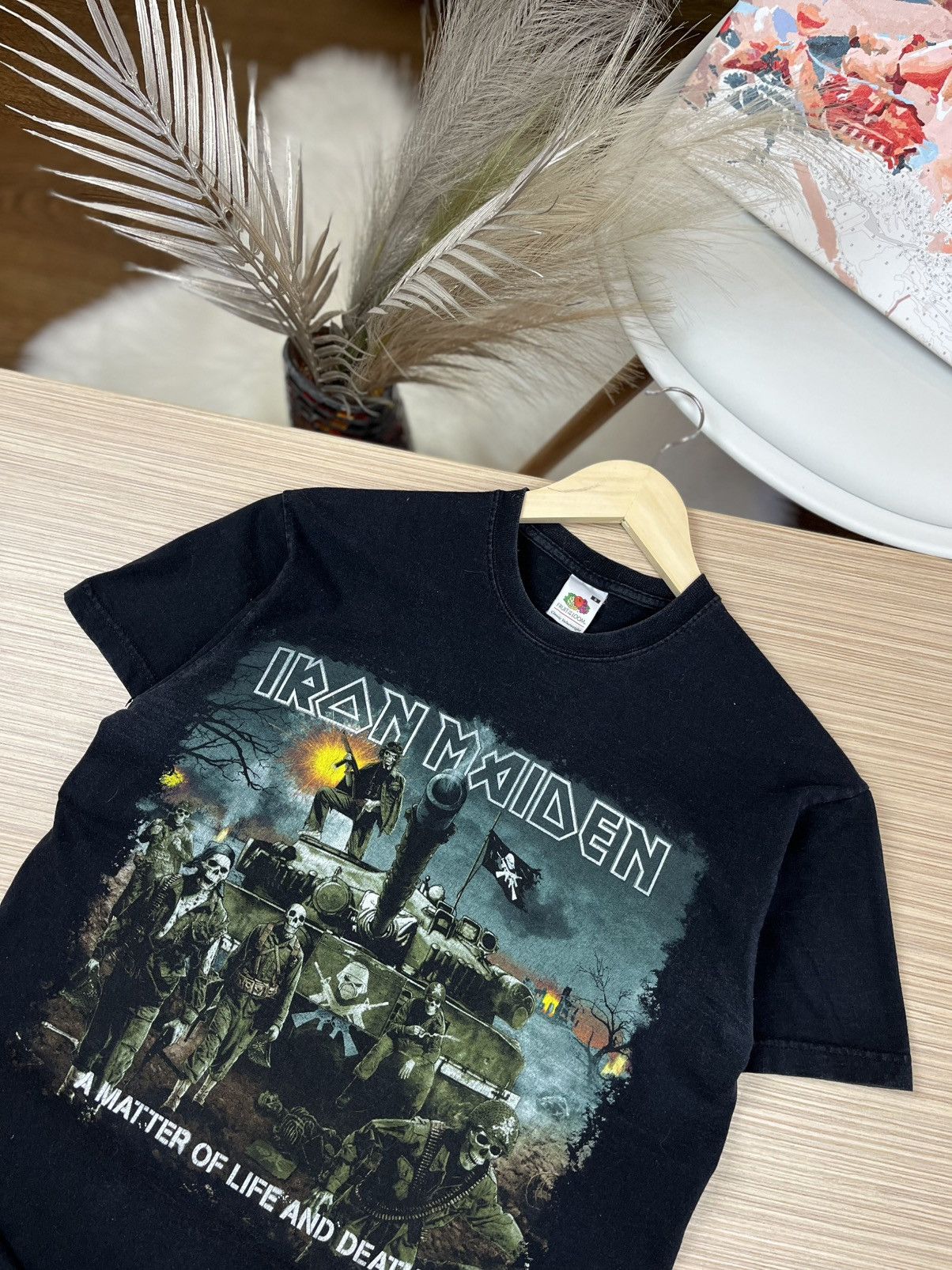 Band Tees Y2K Iron Maiden Grunge Skeleton War Black Large Tee Size US S / EU 44-46 / 1 - 2 Thumbnail
