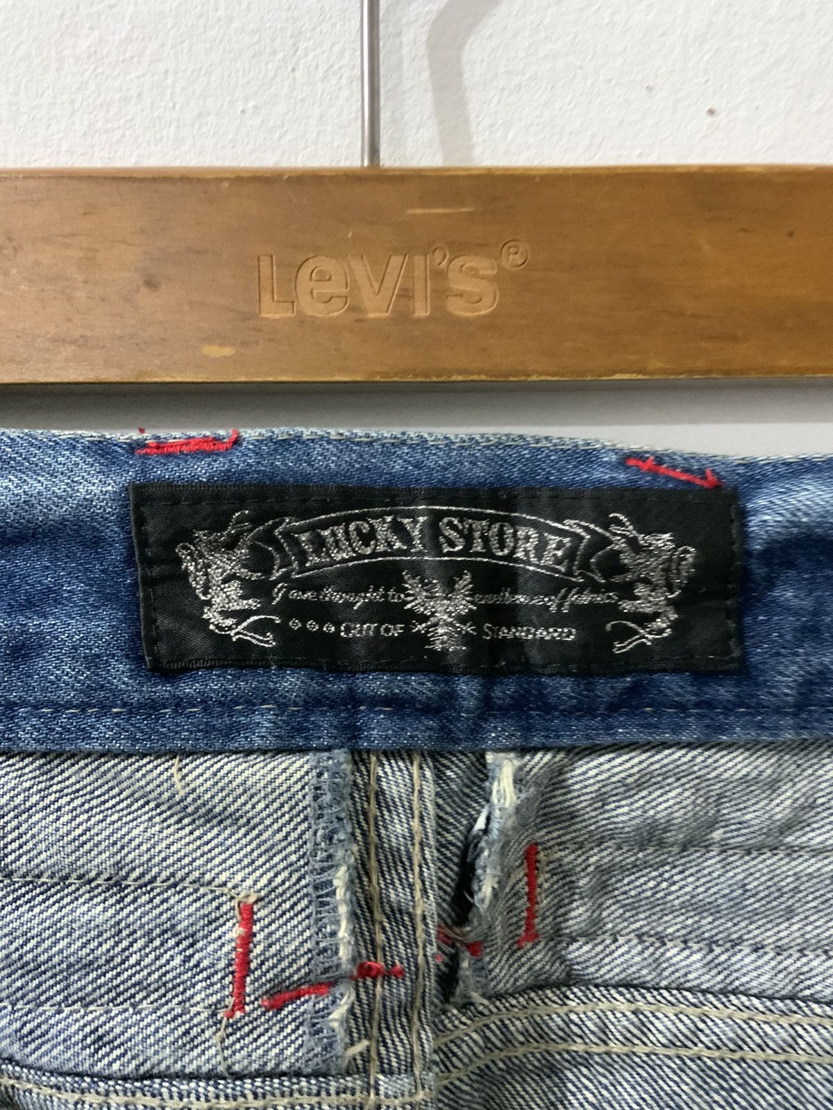 If Six Was Nine Lucky Store Patches Avant Garde Jeans Size US 30 / EU 46 - 24 Thumbnail