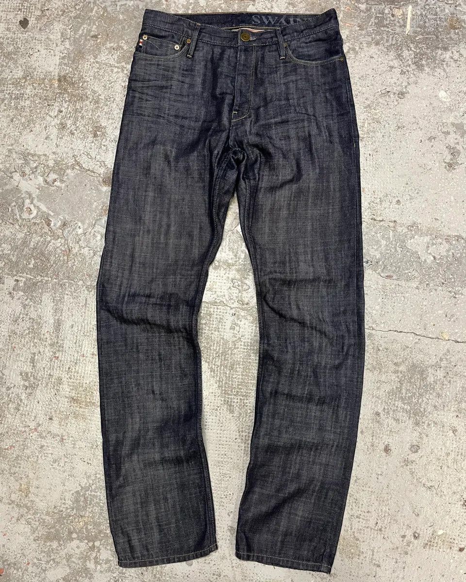 Burberry × Vintage 2000s Burberry Raw Denim Jeans Size US 33 - 1 Thumbnail
