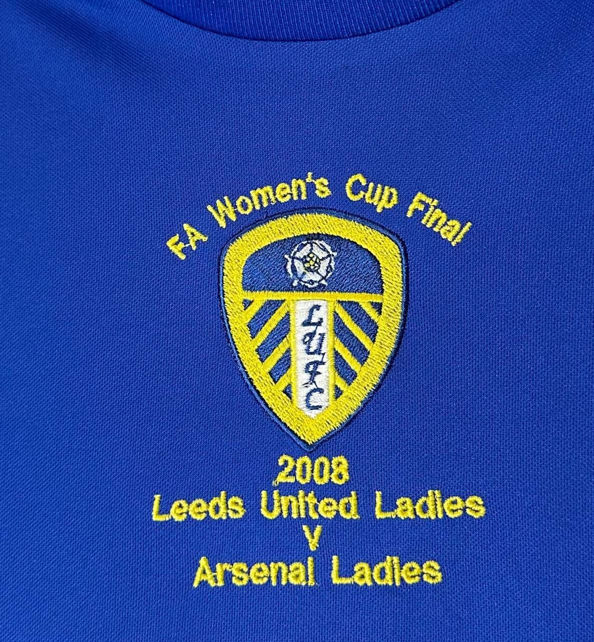 Adidas Leeds United Ladies FA Women's Cup Final 2008 Football Shirt Size US M / EU 48-50 / 2 - 4 Thumbnail