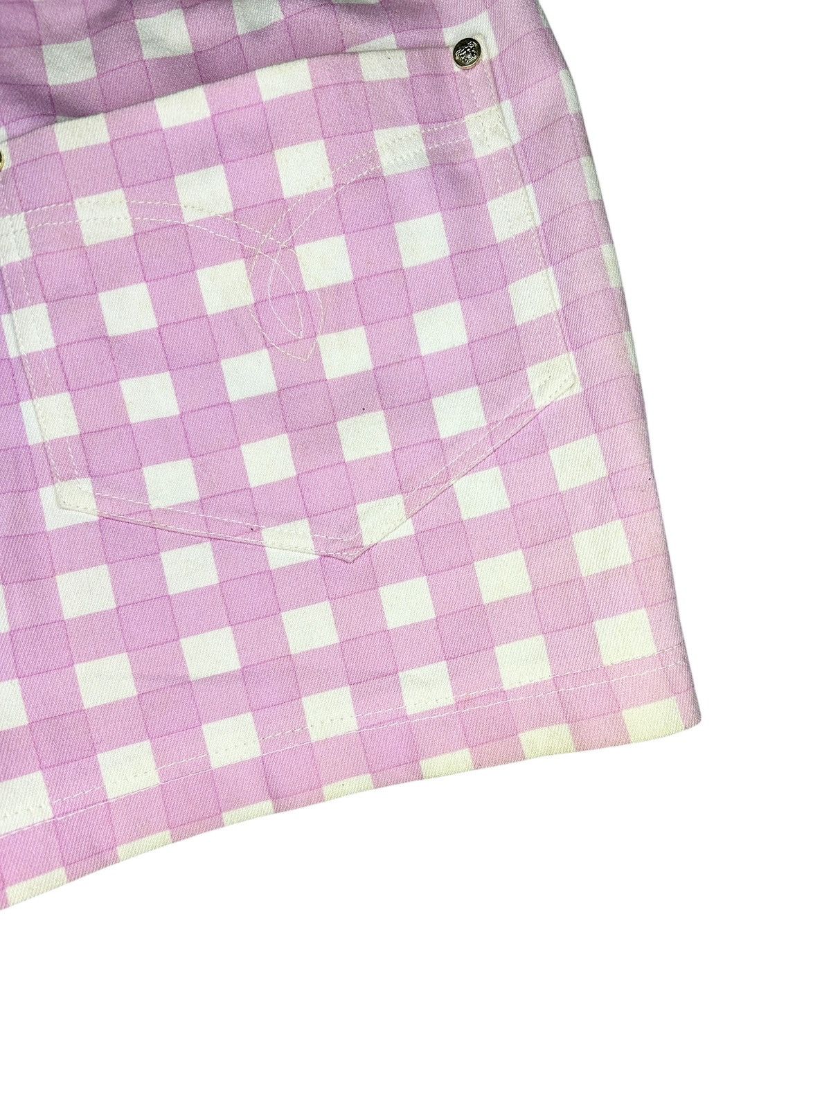 Versace S/S 93 Gingham Shorts Size 28" / US 6 / IT 42 - 9 Thumbnail