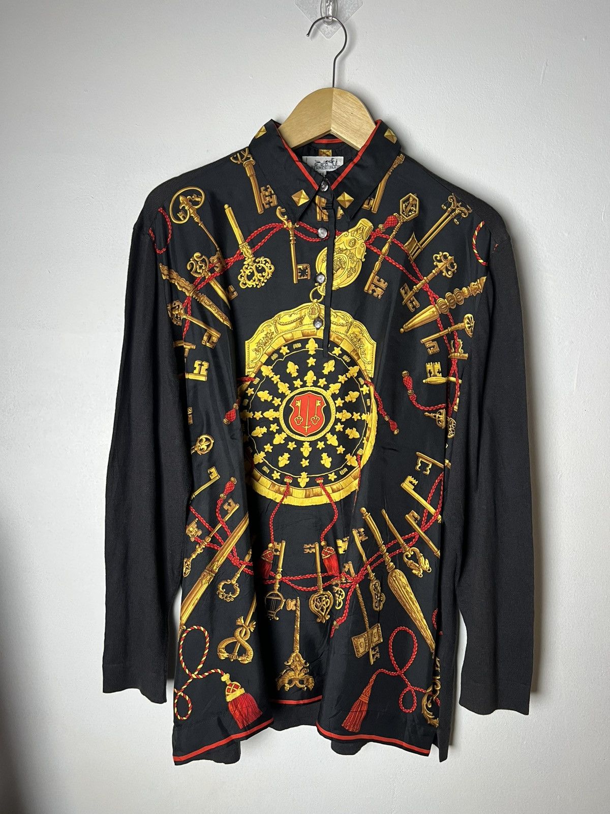 Hermes Hermes Baroque Renaissance Blend Shirt Longsleeve Size US XL / EU 56 / 4 - 1 Thumbnail