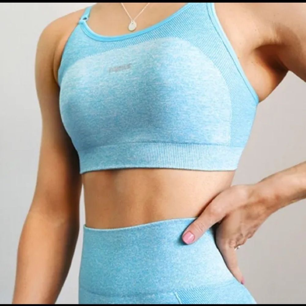 Gymshark Gymshark Blue High-Impact Sports Bra Size XS / US 0-2 / IT 36-38 - 1 Thumbnail