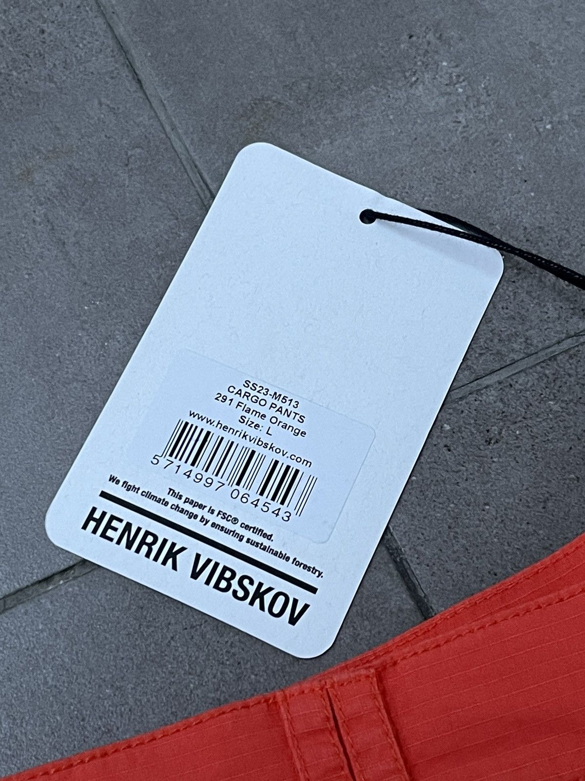 Henrik Vibskov !DS! SS23 Henrik Vibskov Flame Orange Cargo Pants Size US 32 / EU 48 - 23 Thumbnail