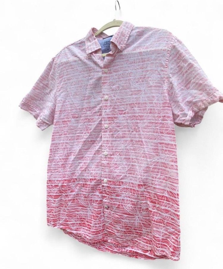 Izod Izod Saltwater Red Shade Fade Pattern Button-Up Shirt Size M Size US M / EU 48-50 / 2 - 3 Thumbnail