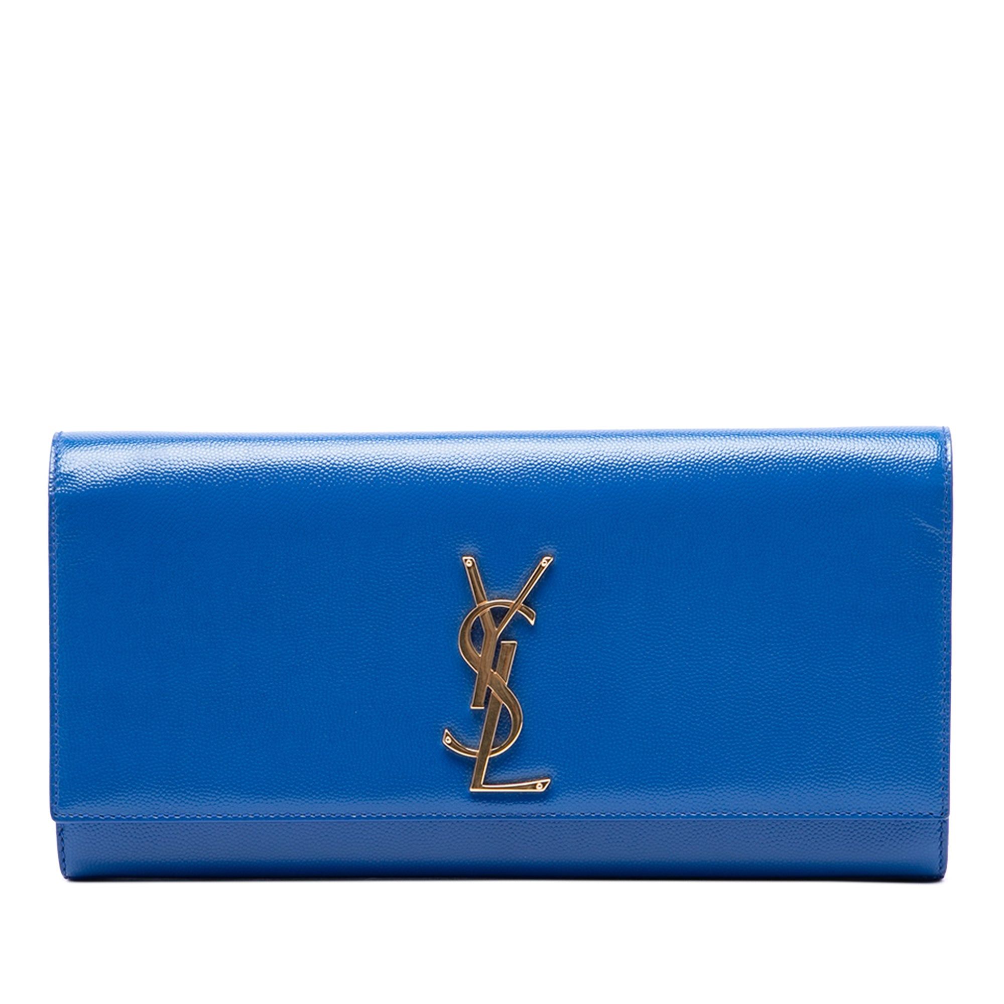 Saint Laurent Paris Grain De Poudre Monogram Cassandre Clutch Size ONE SIZE - 1 Thumbnail