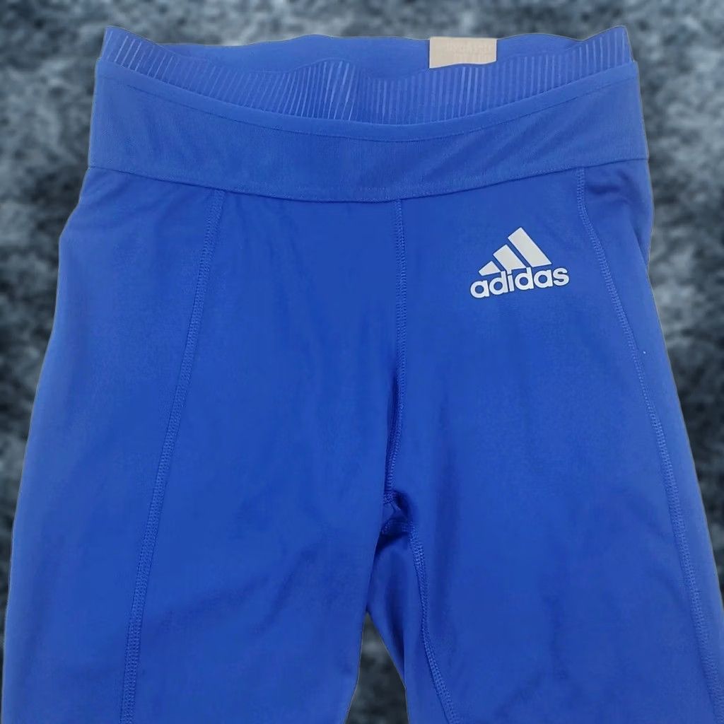 Adidas Adidas Primegreen Aeroready Techfit Mid Rise Volleyball Short S Blue Women Athletic Shorts Size 32" / US 10 / IT 46 - 1 Thumbnail