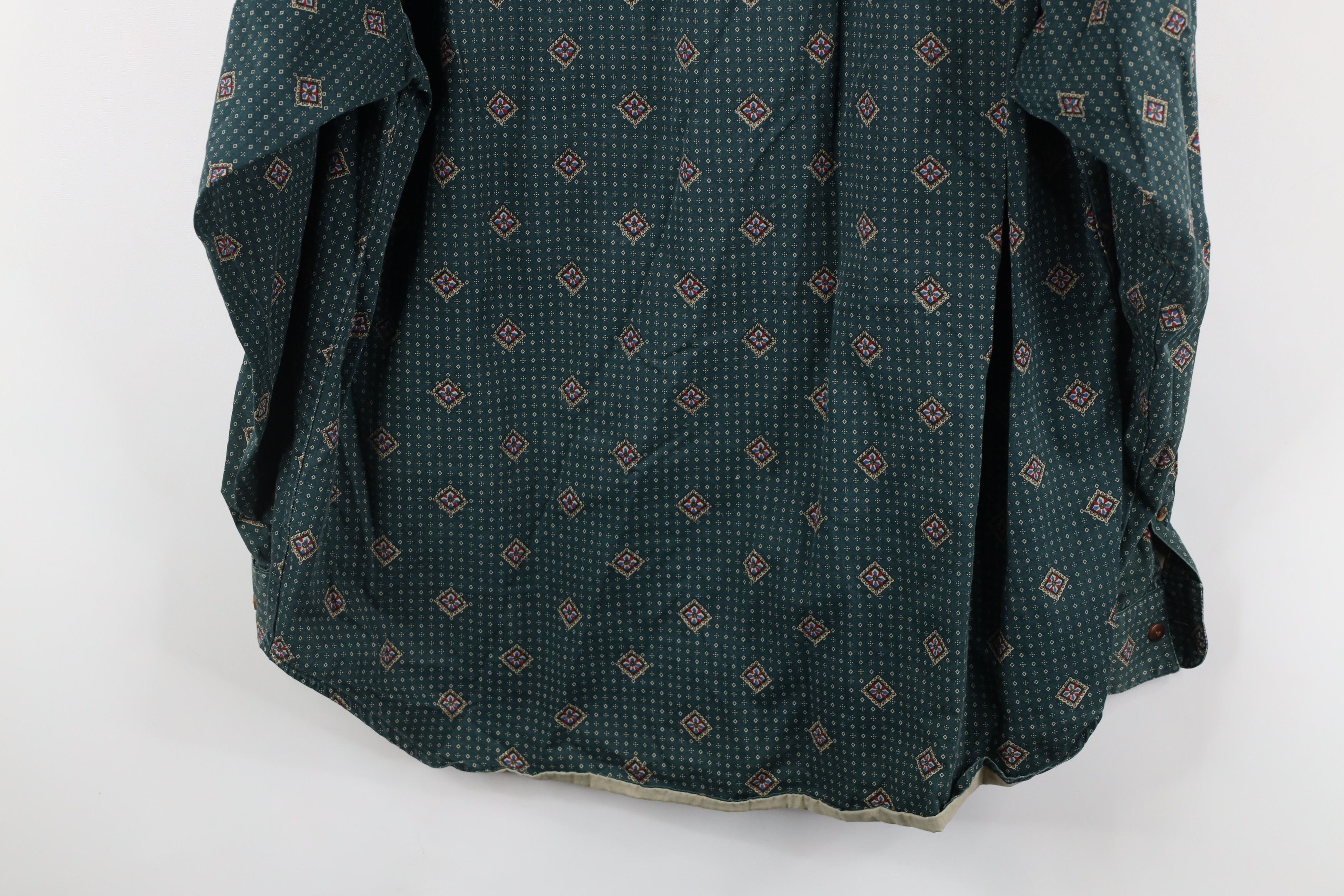 Vintage Vintage 90s Streetwear Geometric Diamond Button Down Shirt Size US L / EU 52-54 / 3 - 11 Thumbnail