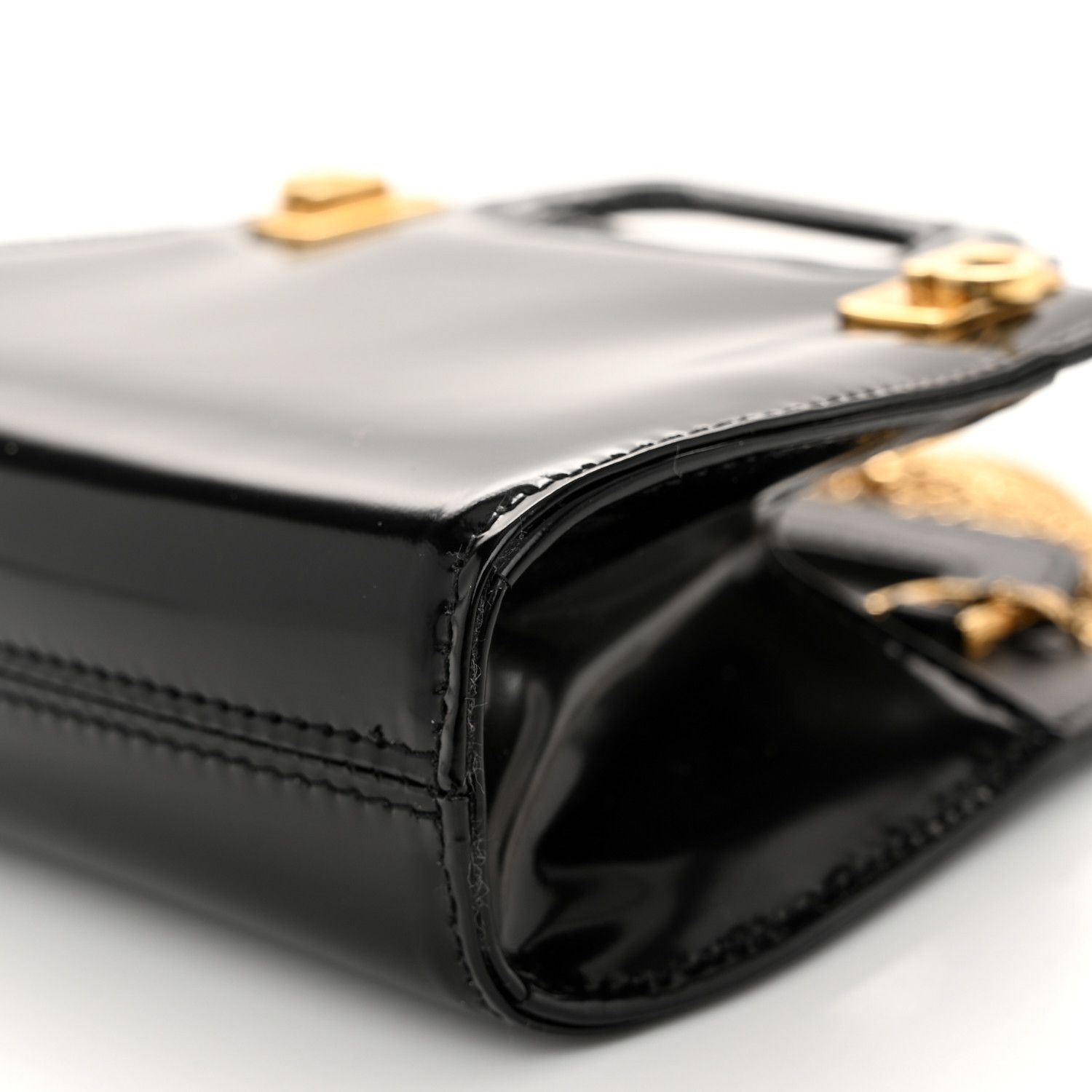 Salvatore Ferragamo o1s1rm1224 Size: OS / Micro Wanda Top Handle Bag in Black Size ONE SIZE - 5 Thumbnail
