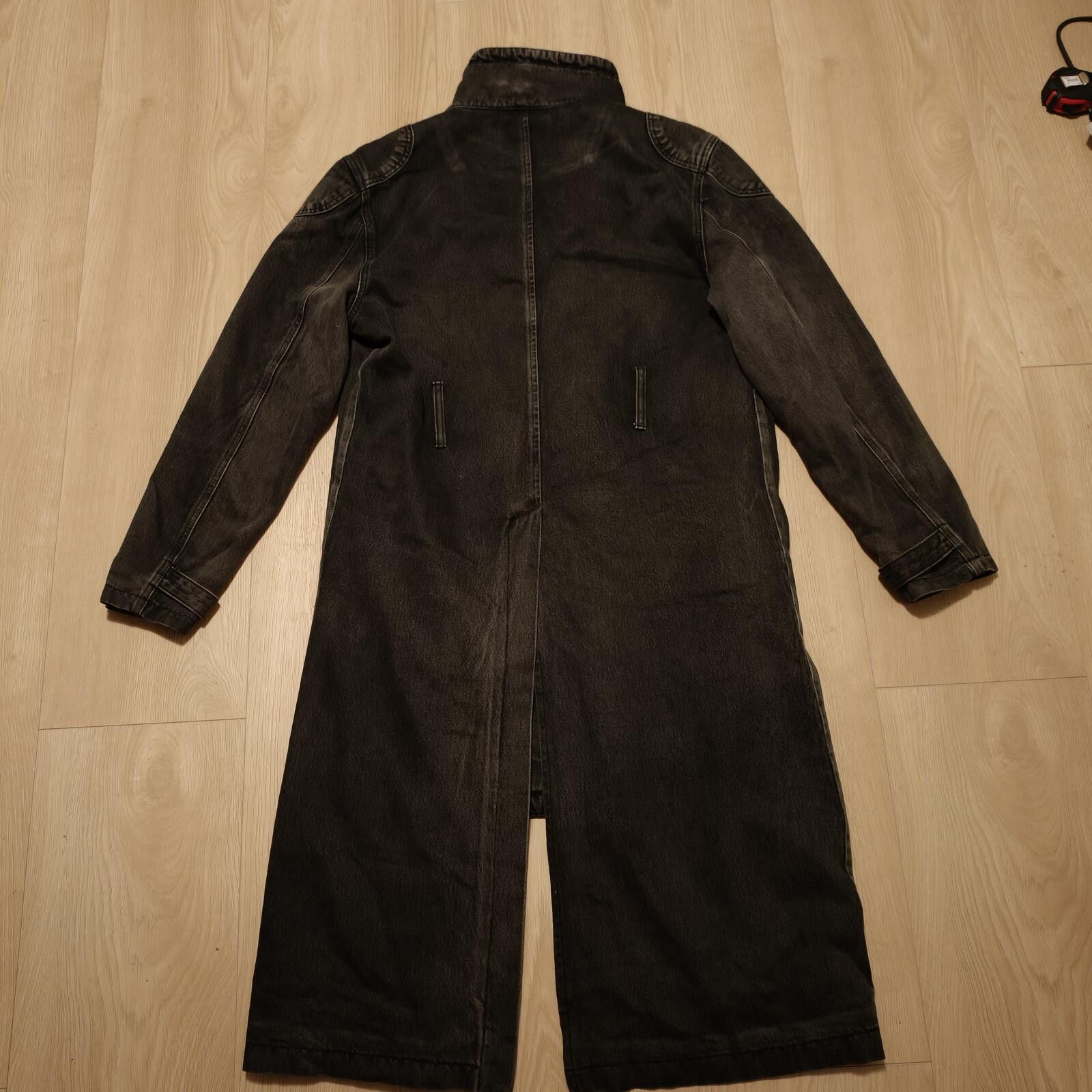 Thug Club THUG CLUB Bio Soldier Trench Jacket - Black Denim - Size M Size US M / EU 48-50 / 2 - 5 Thumbnail