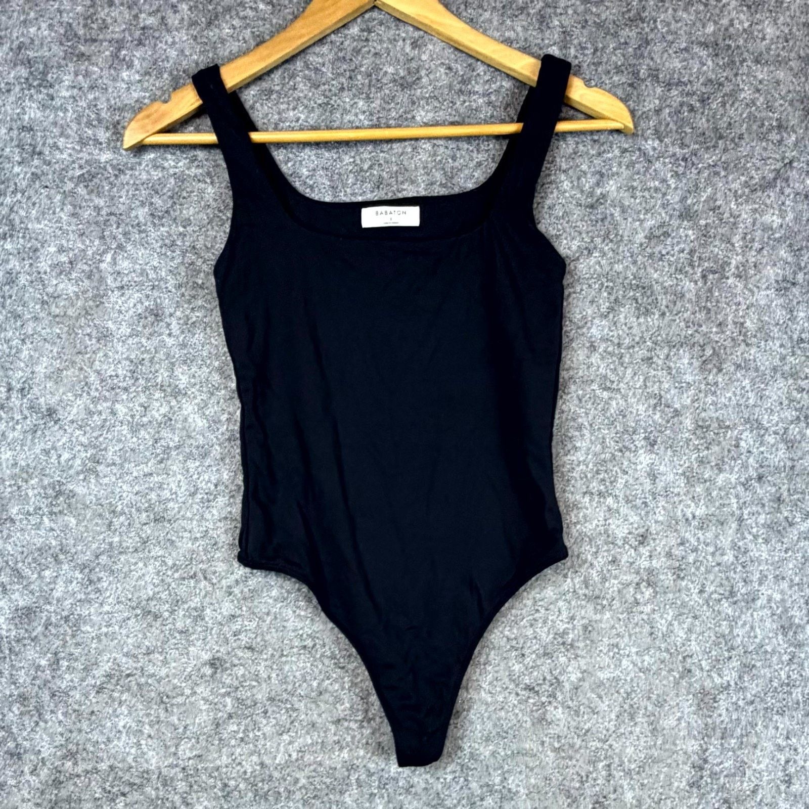 Aritzia Babaton X Aritzia Tank Bodysuit Womens S Black Basic Neutral Size S / US 4 / IT 40 - 1 Thumbnail
