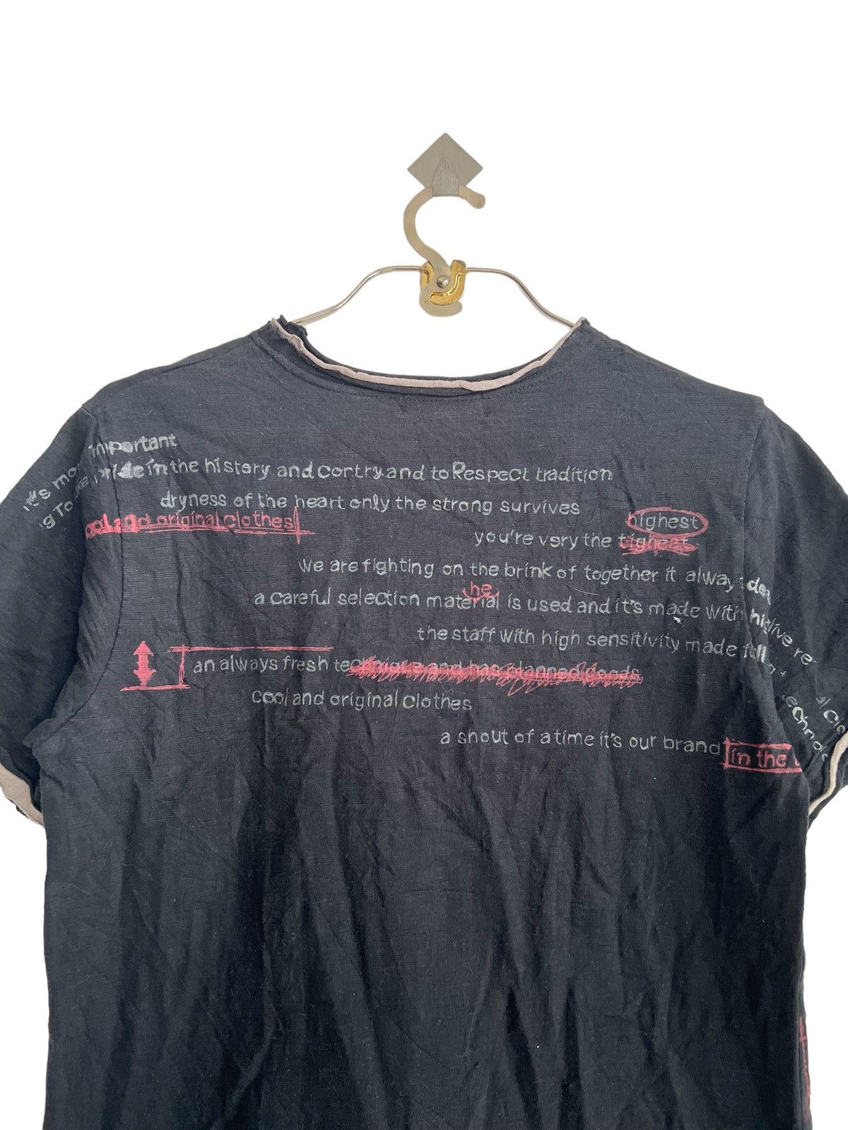 In The Attic "Anarchy Poems" Overprinted Roll Up In The Attic Shirt Size US M / EU 48-50 / 2 - 7 Thumbnail