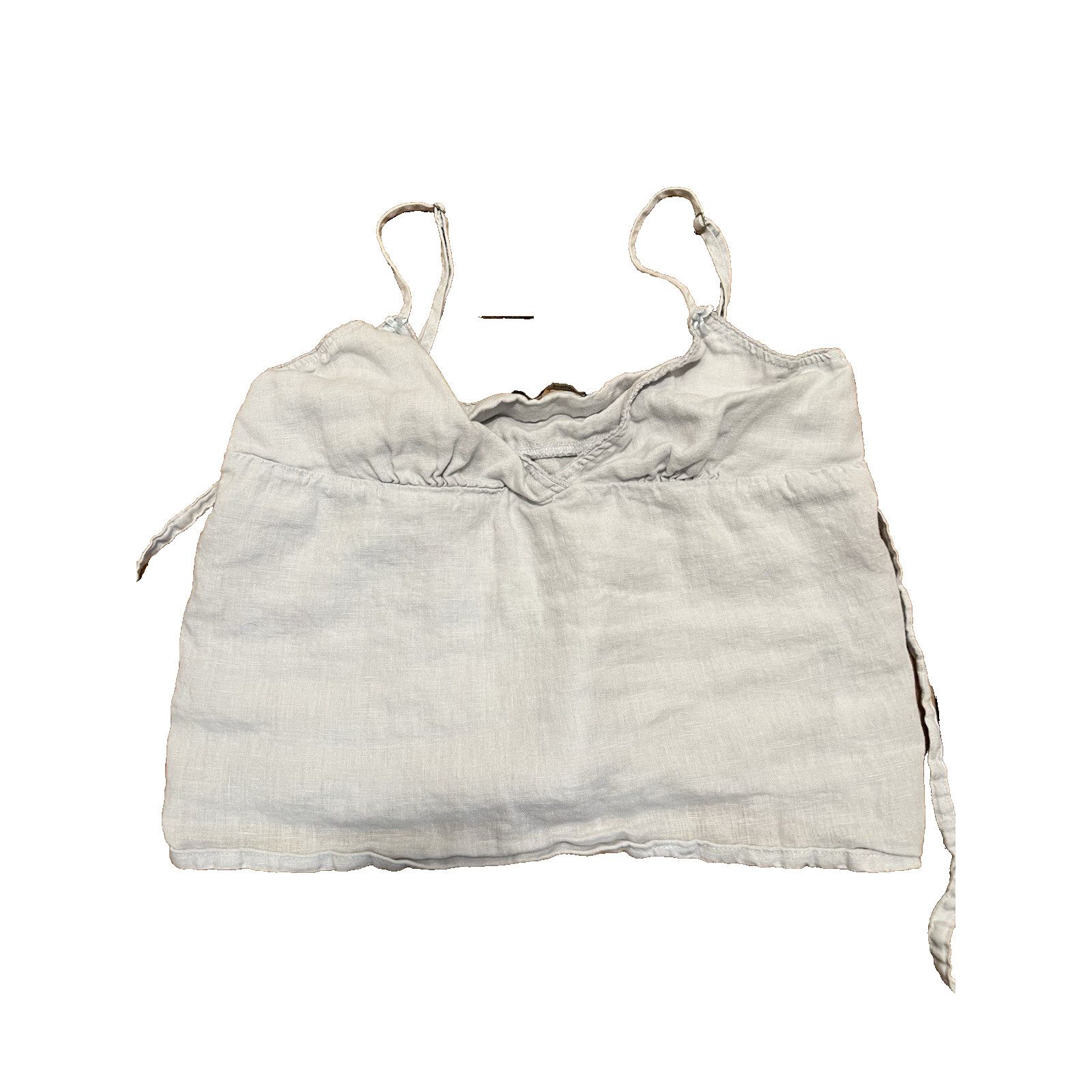Brandy Melville Brandy Melville Edith Y2K Light Blue White Linen XS A003126 Size XS / US 0-2 / IT 36-38 - 3 Thumbnail