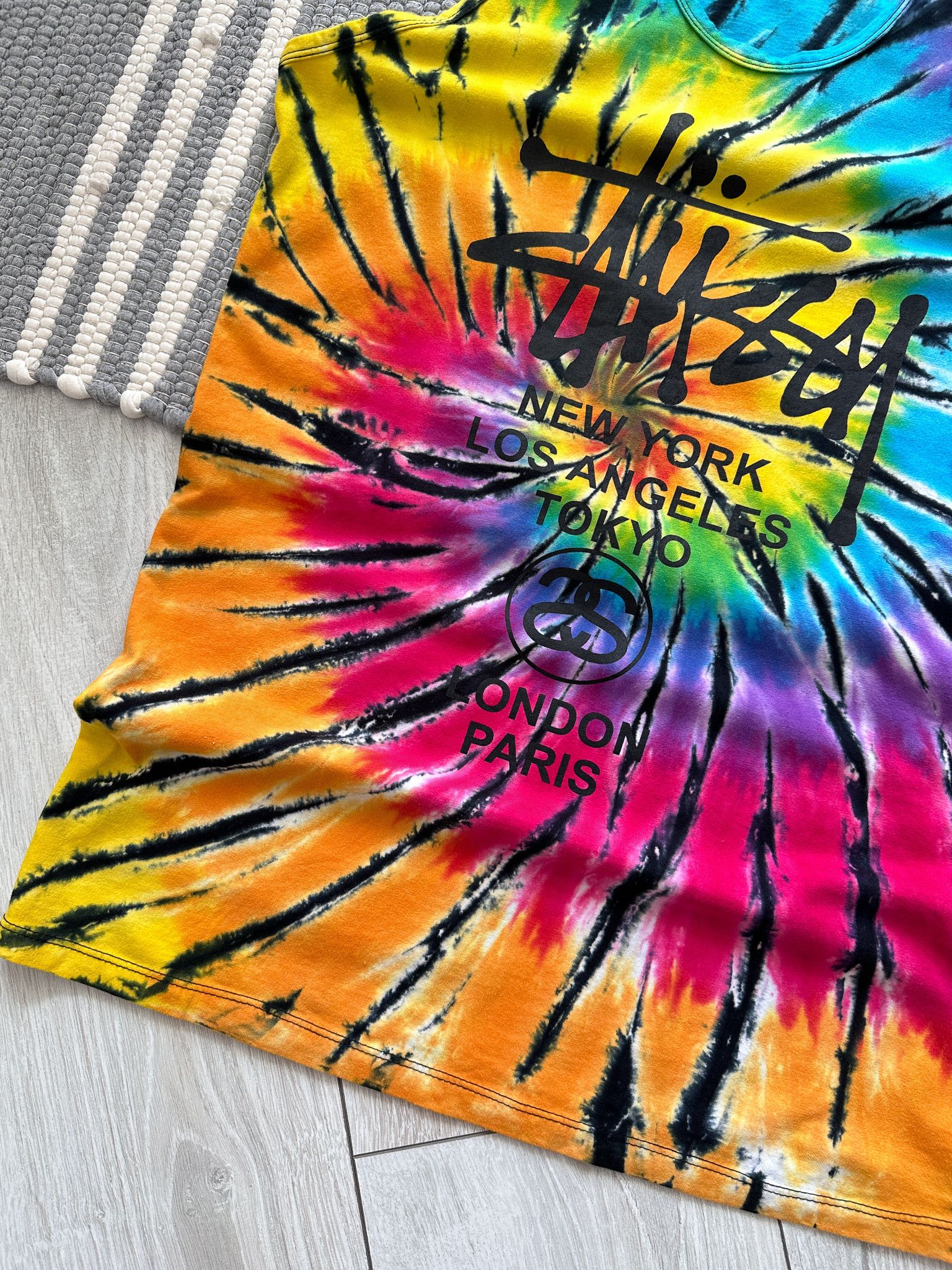 Stussy Vintage Stussy Tie Dye Tank Top Size US S / EU 44-46 / 1 - 4 Thumbnail