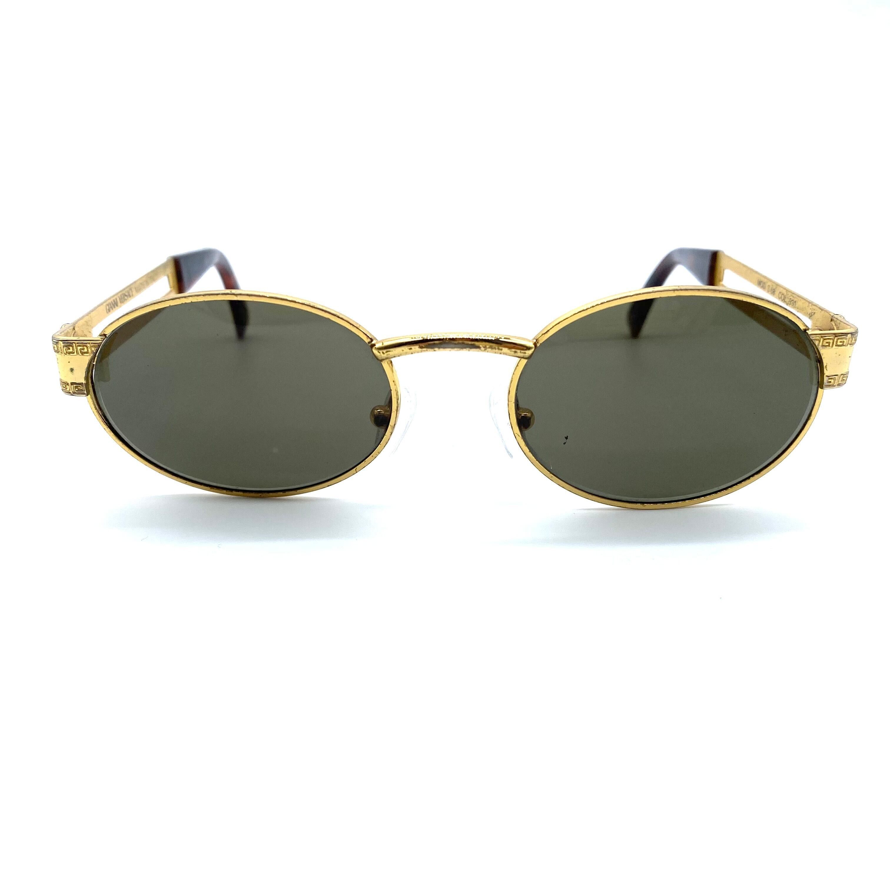 Versace Vintage VERSACE Sunglass Gold Frame Size ONE SIZE - 2 Thumbnail