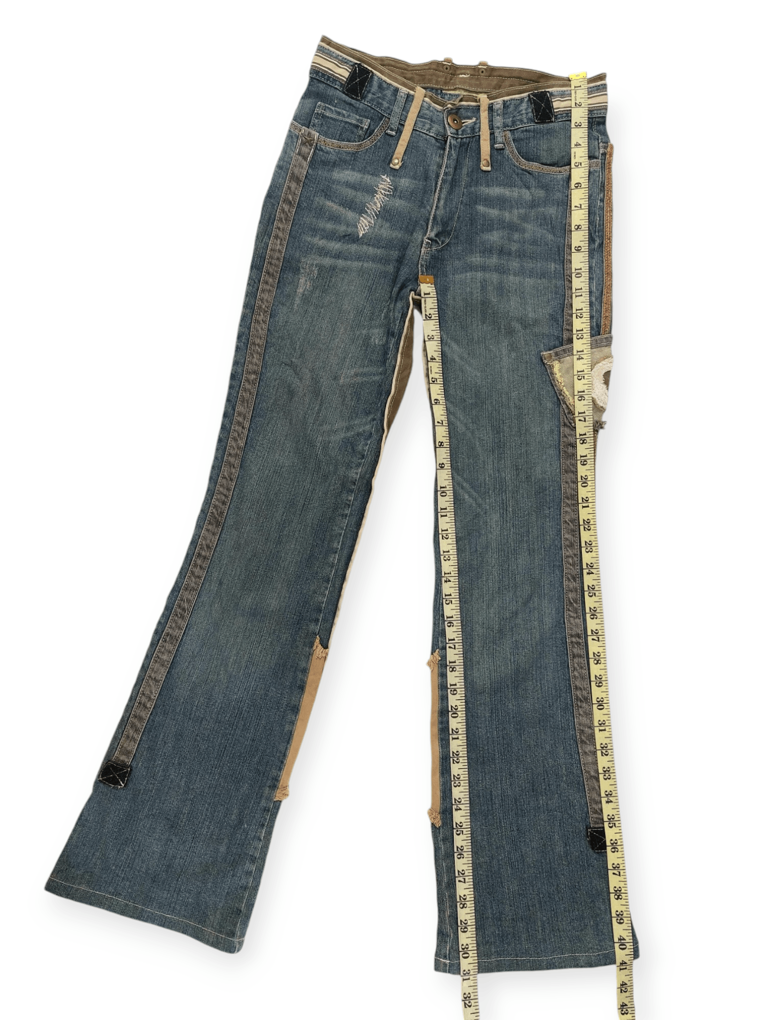 Other Vintage Flare Unopiu Distressed Denim Size 28" / US 6 / IT 42 - 14 Thumbnail