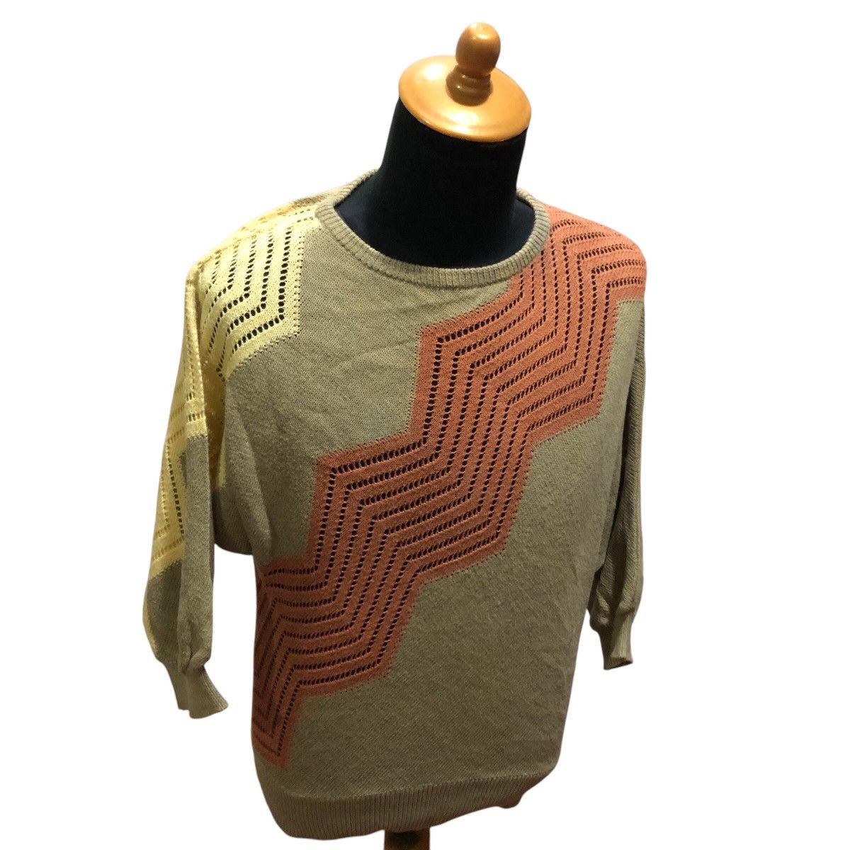Christian Dior Monsieur × Dior × Vintage Christian Dior Asymetric Knitwear Sweater Size M / US 6-8 / IT 42-44 - 2 Thumbnail