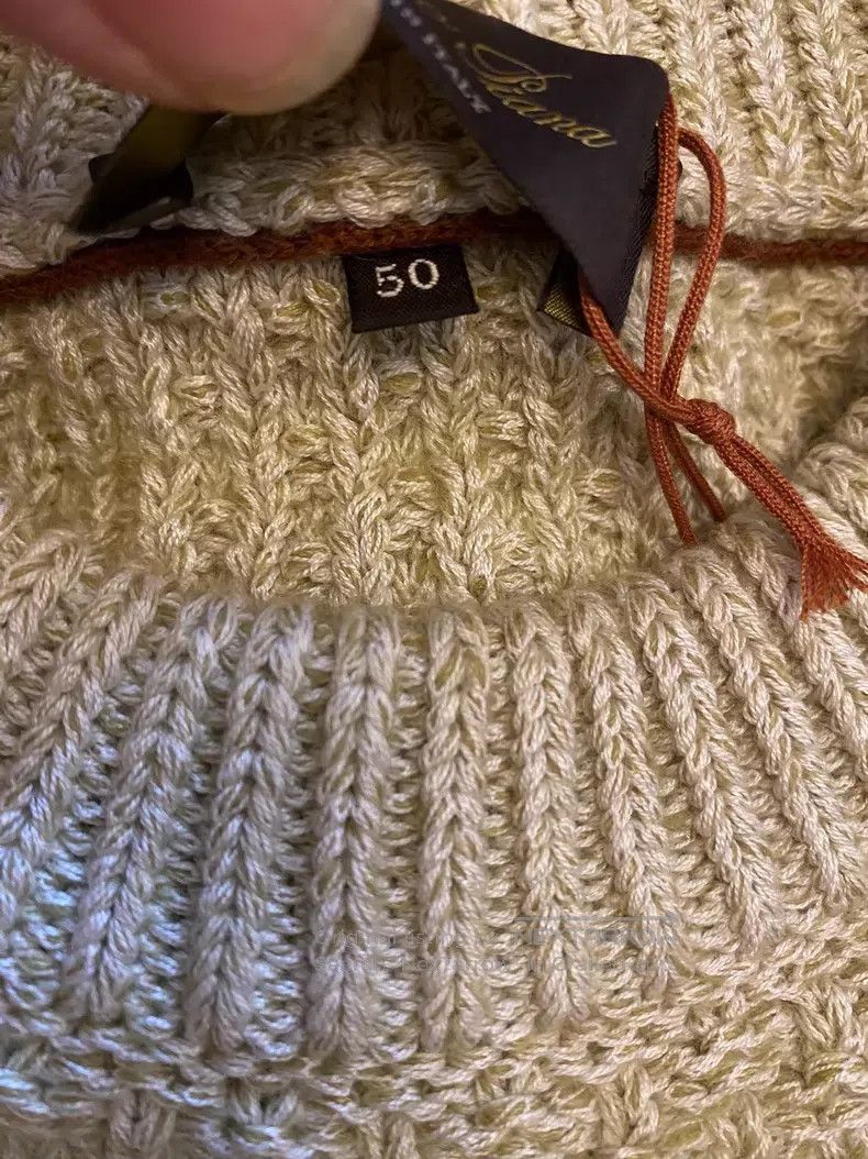 Loro Piana Loro Piana Heavy linen thick cable knit sweater, sweater, Size US M / EU 48-50 / 2 - 5 Thumbnail