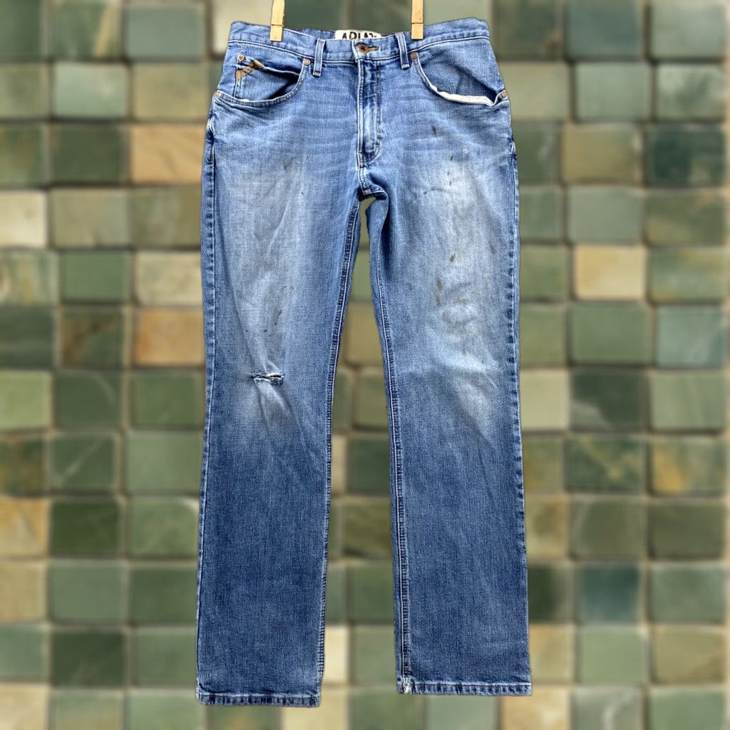 Ariat Ariat Jeans Mens 32x32 Blue M4 Low-Rise Bootcut Westerncore Work Cowboy Rodeo Jeans Mens 32x32 Blue Ariat M4 90s Western Cowboy/Workwear Size US 32 / EU 48 - 1 Thumbnail