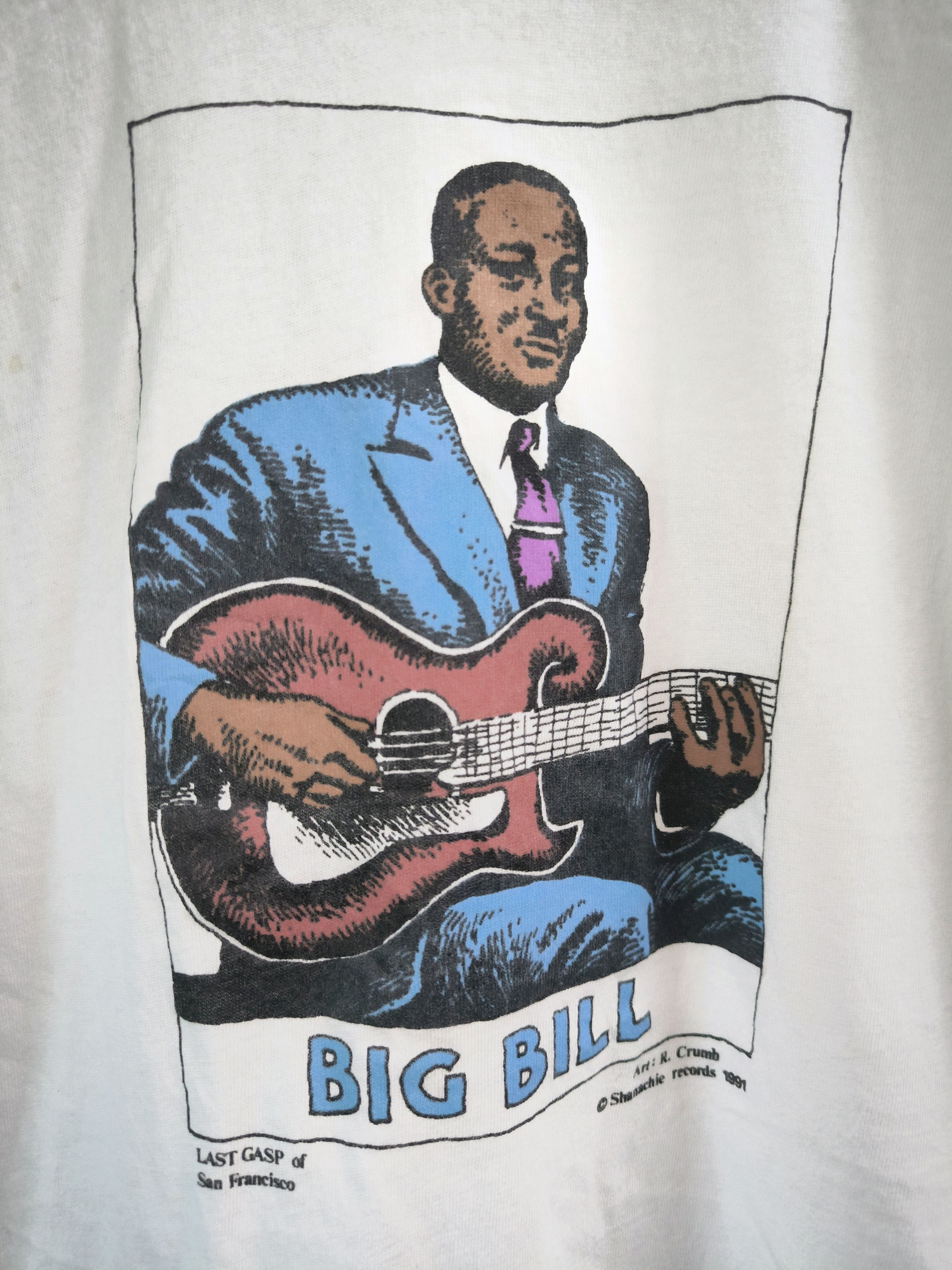 Arts & Science 80s Blues Musician Big Bill R.Crumbs Last Gasp Book Tee Size US M / EU 48-50 / 2 - 13 Thumbnail