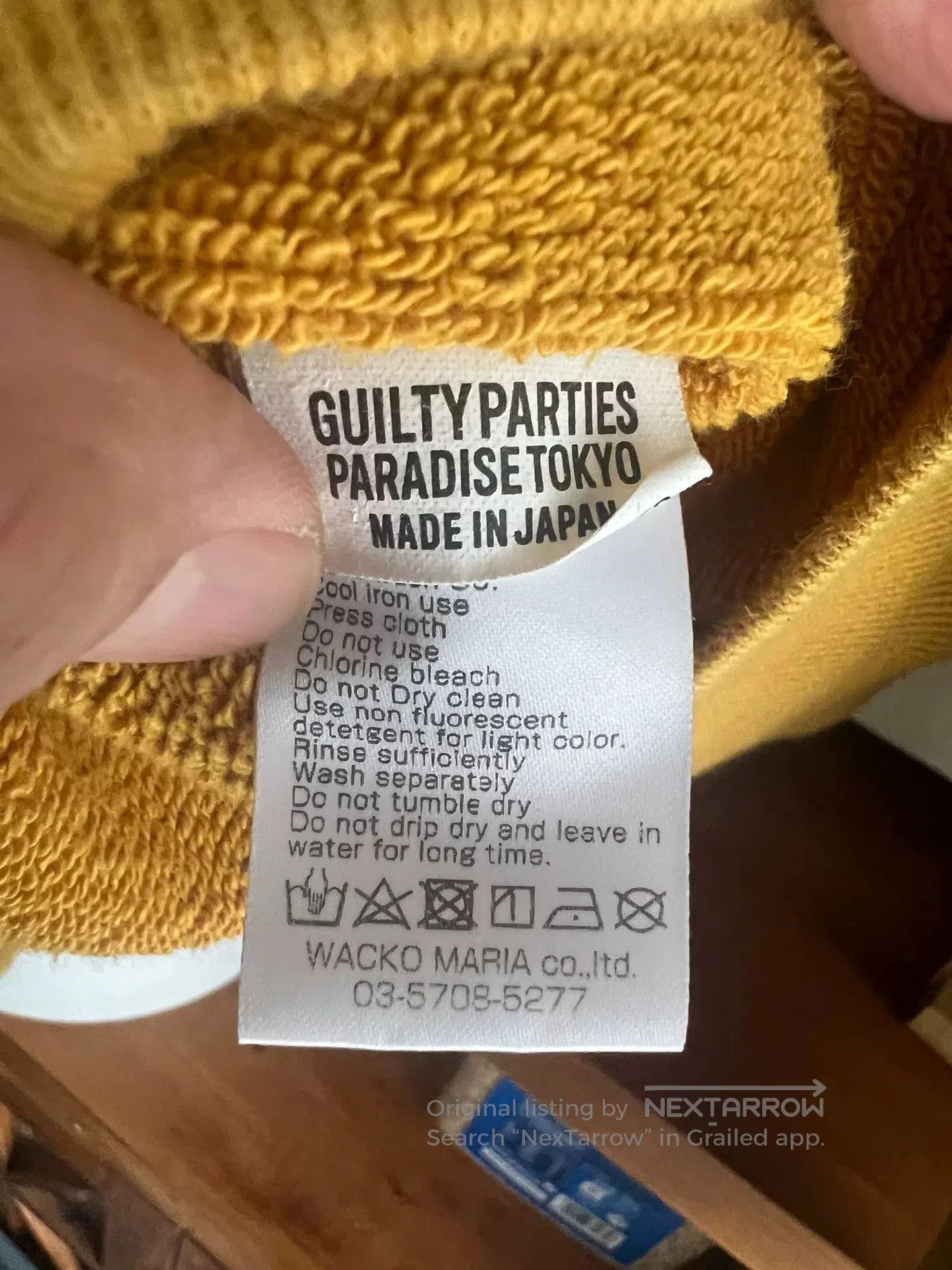 Wacko Maria wacko maria guilty parties hoodie in yellow. Size US M / EU 48-50 / 2 - 5 Thumbnail