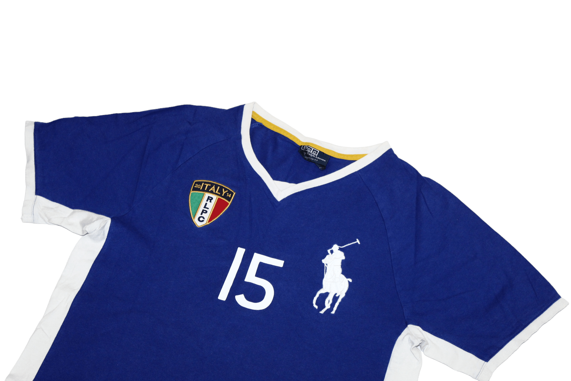 Polo Ralph Lauren VTG Polo Ralph Lauren #15 Italia Custom fit V-neck t-shirt Size US M / EU 48-50 / 2 - 3 Thumbnail