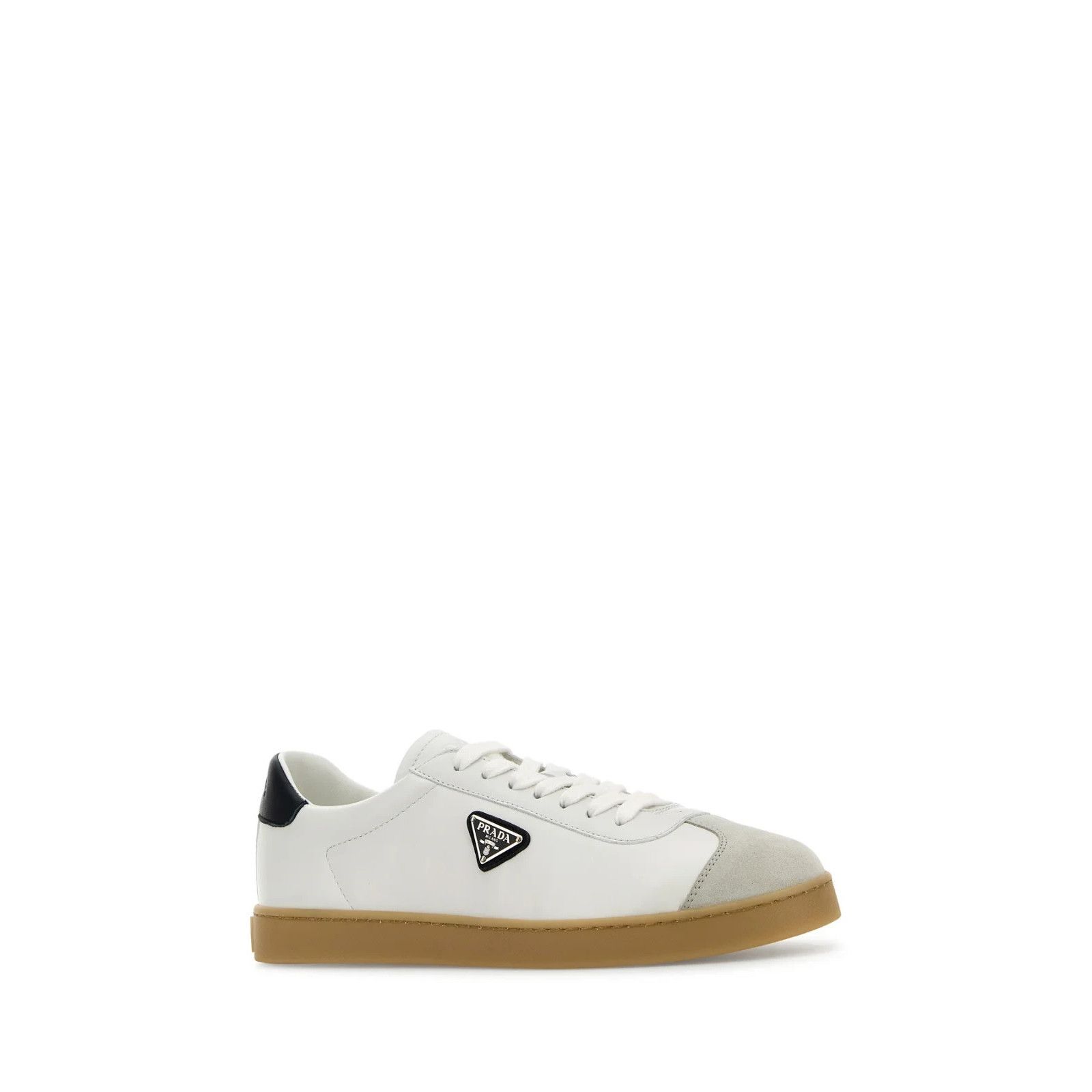 Prada PRADA White Leather Sneakers New And Authentic (Men's size:1 Size US 10 / EU 43 - 2 Thumbnail